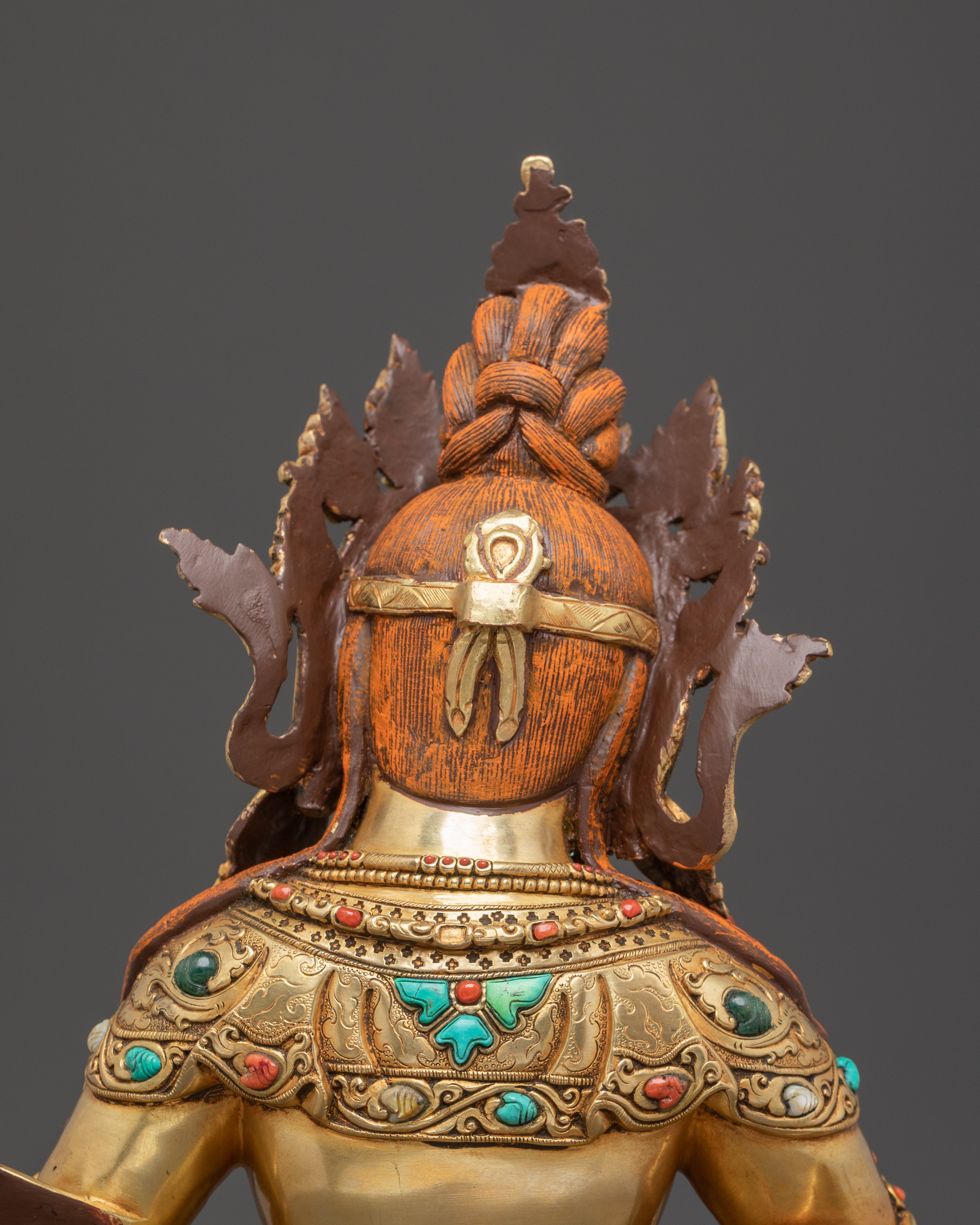Handmade Golden Statue of Dzambhala | Prosperity Icon