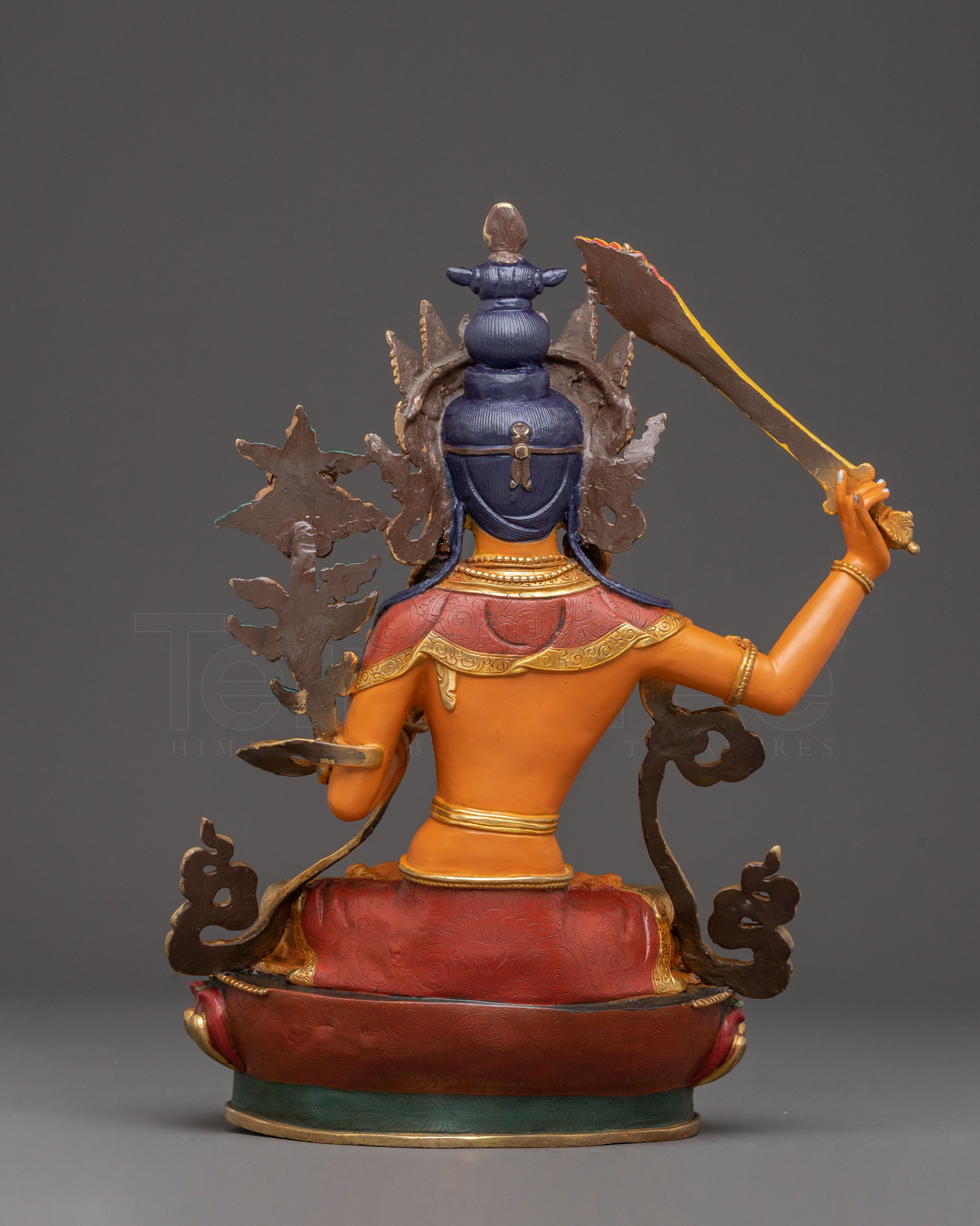 Manjushri Golden Statue of Power and Wisdom | Meditation Deity