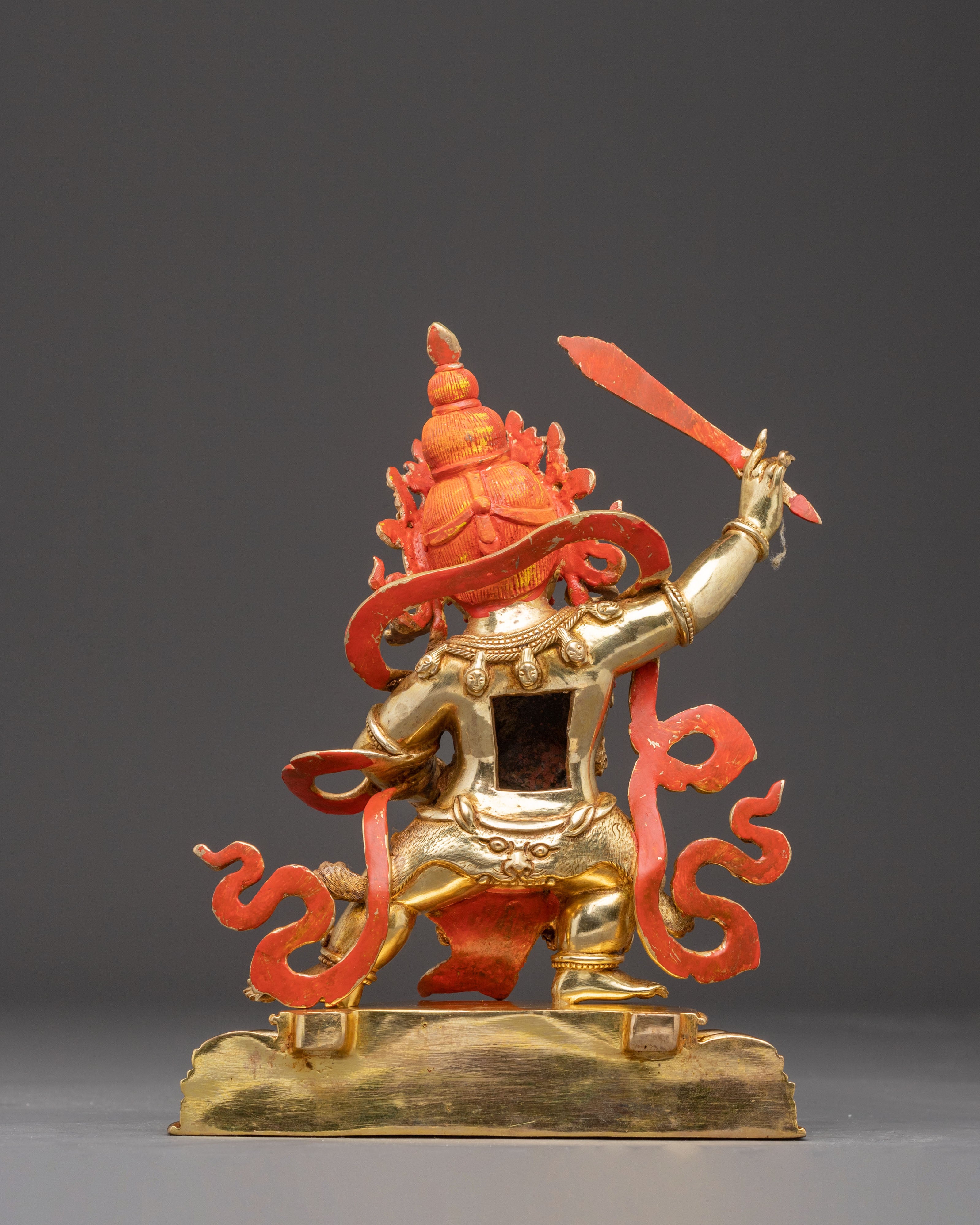Golden Statue of Black Manjushri | Dharma Protector
