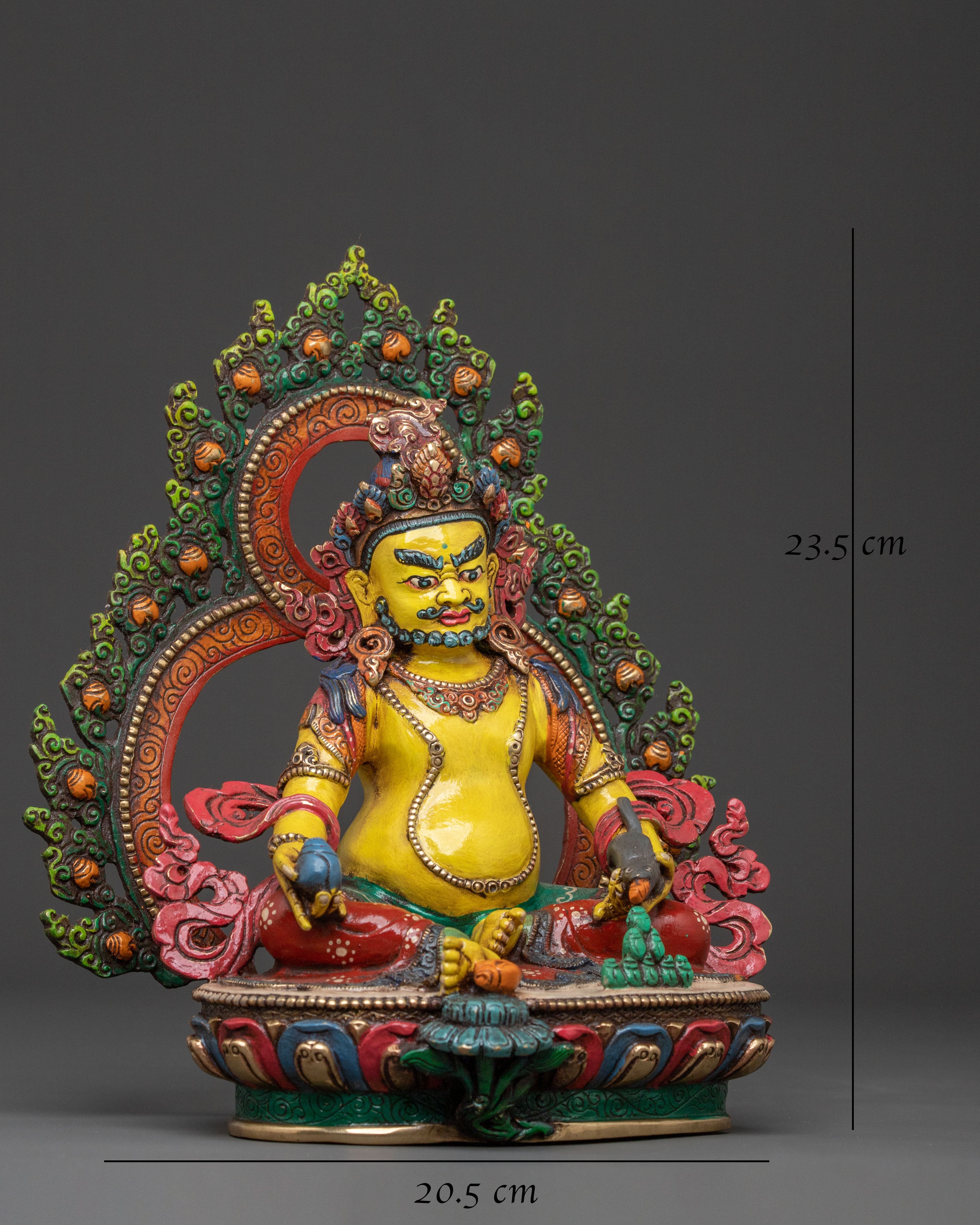 Handcrafted Dzambhala Statue | Tibetan Wealth Deity
