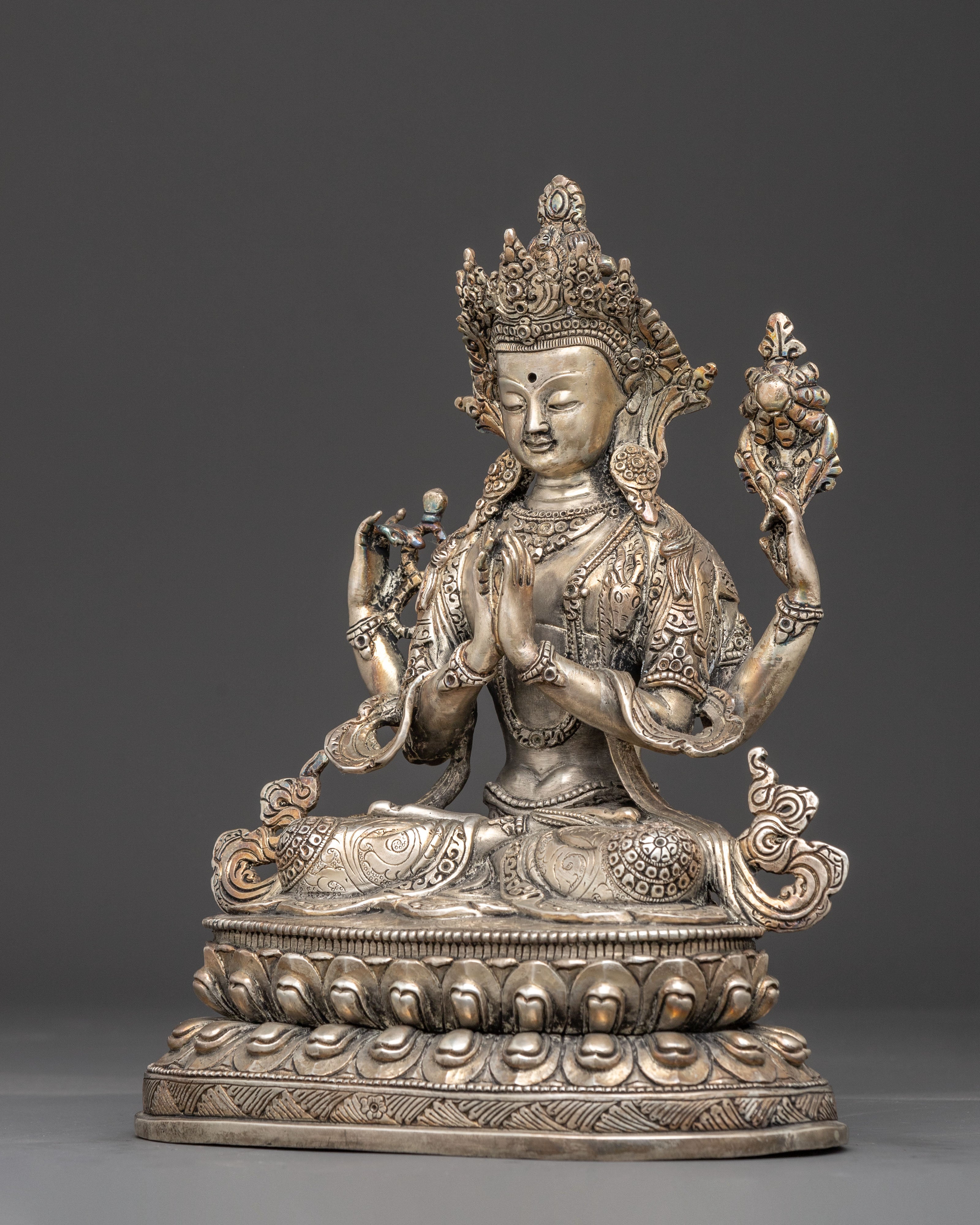 Himalayan Statue of Bodhisattva Chenrezig | Symbol of Compassion