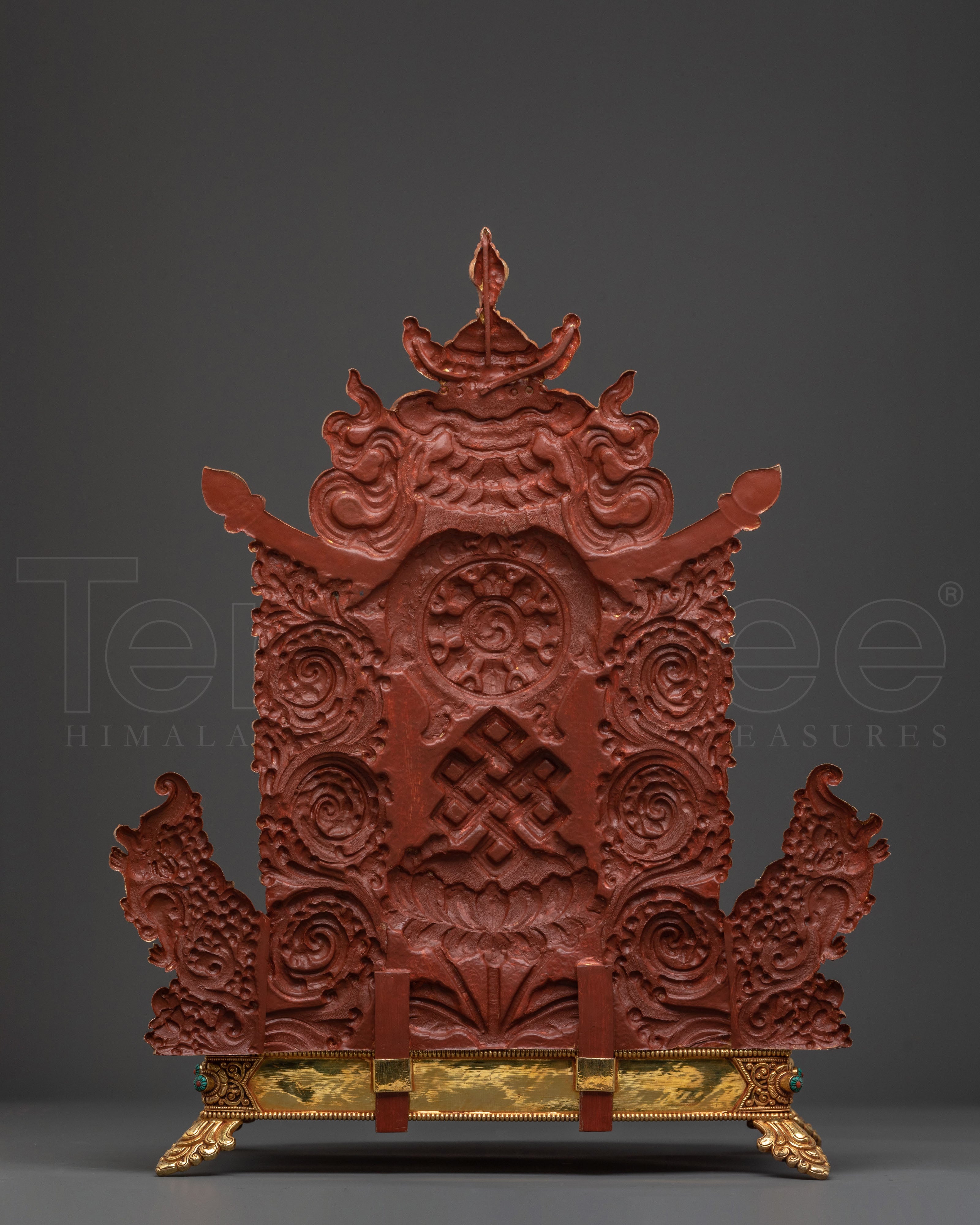Golden Buddhist Throne: Home Decor