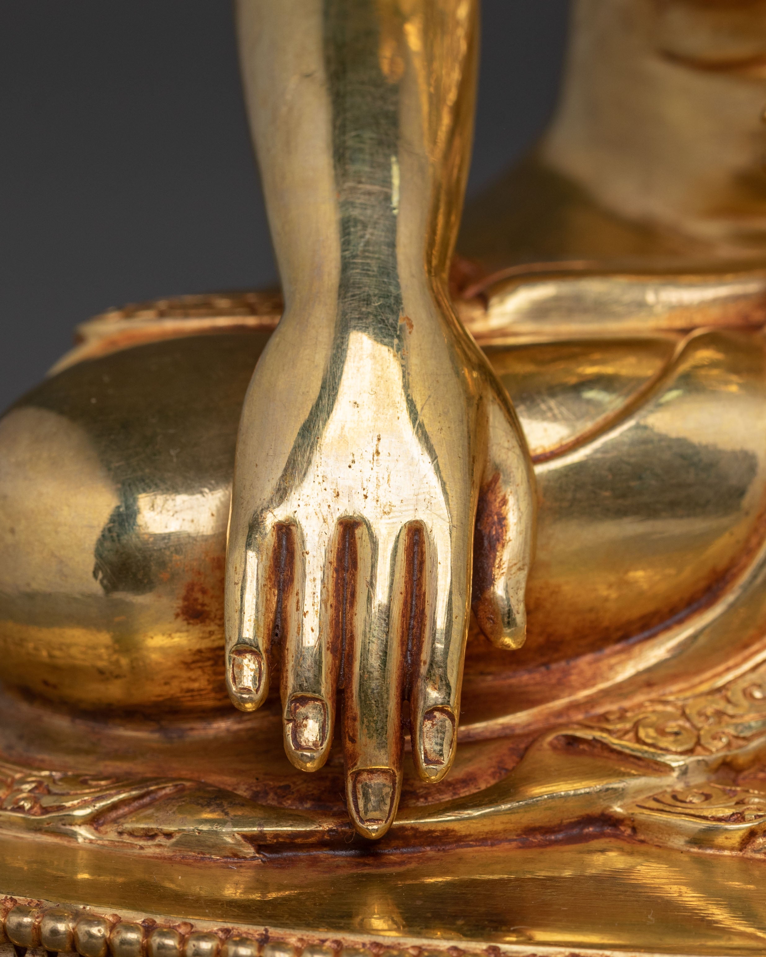 Shakyamuni Buddha Spiritual Teaching Statue | Handcrafted Nepalese Sacred Figure