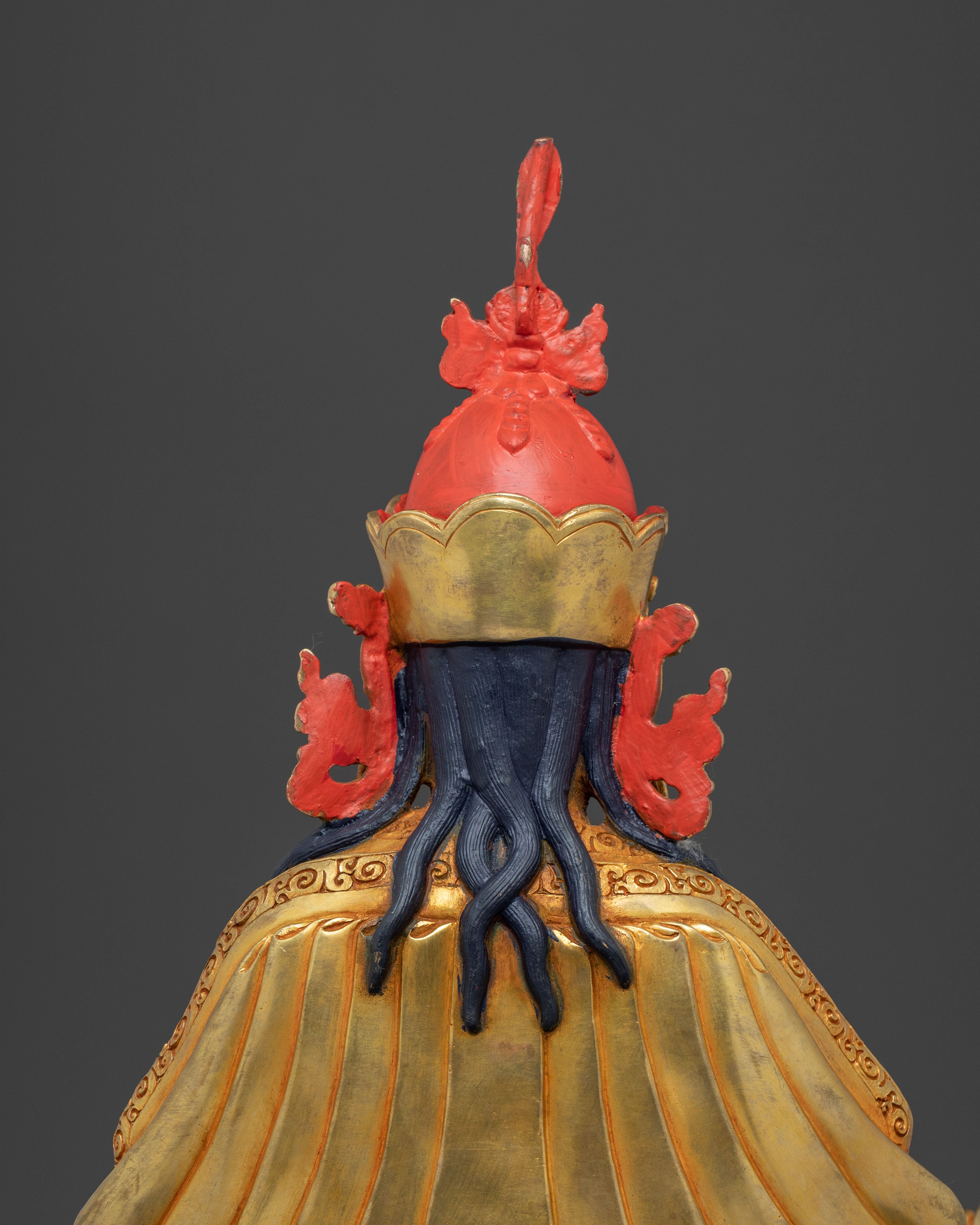 Guru Rinpoche 24K Gold Gilded Divine Sculpture