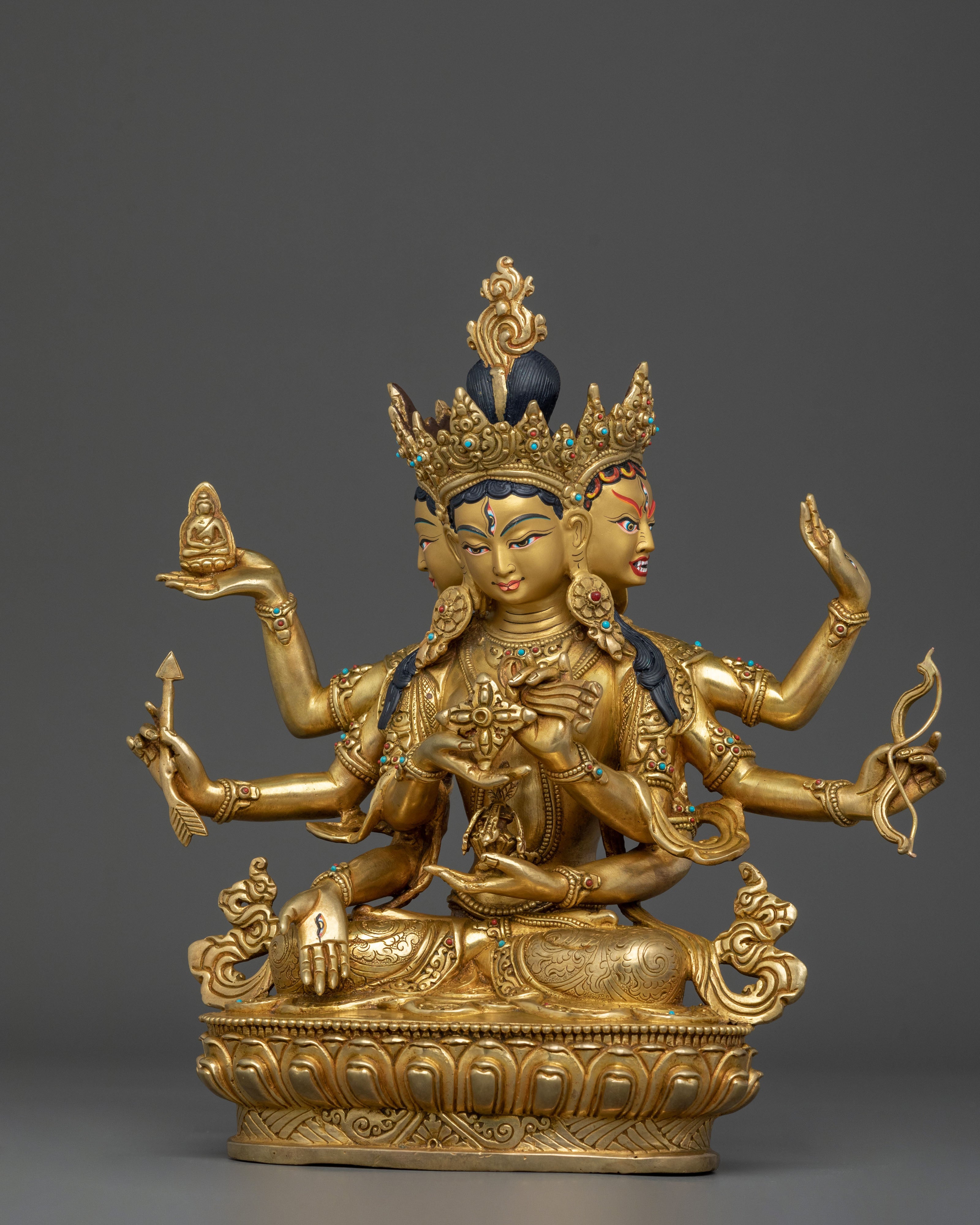 Female Deity Namgyalma Statue | Longevity Goddess Sculpture