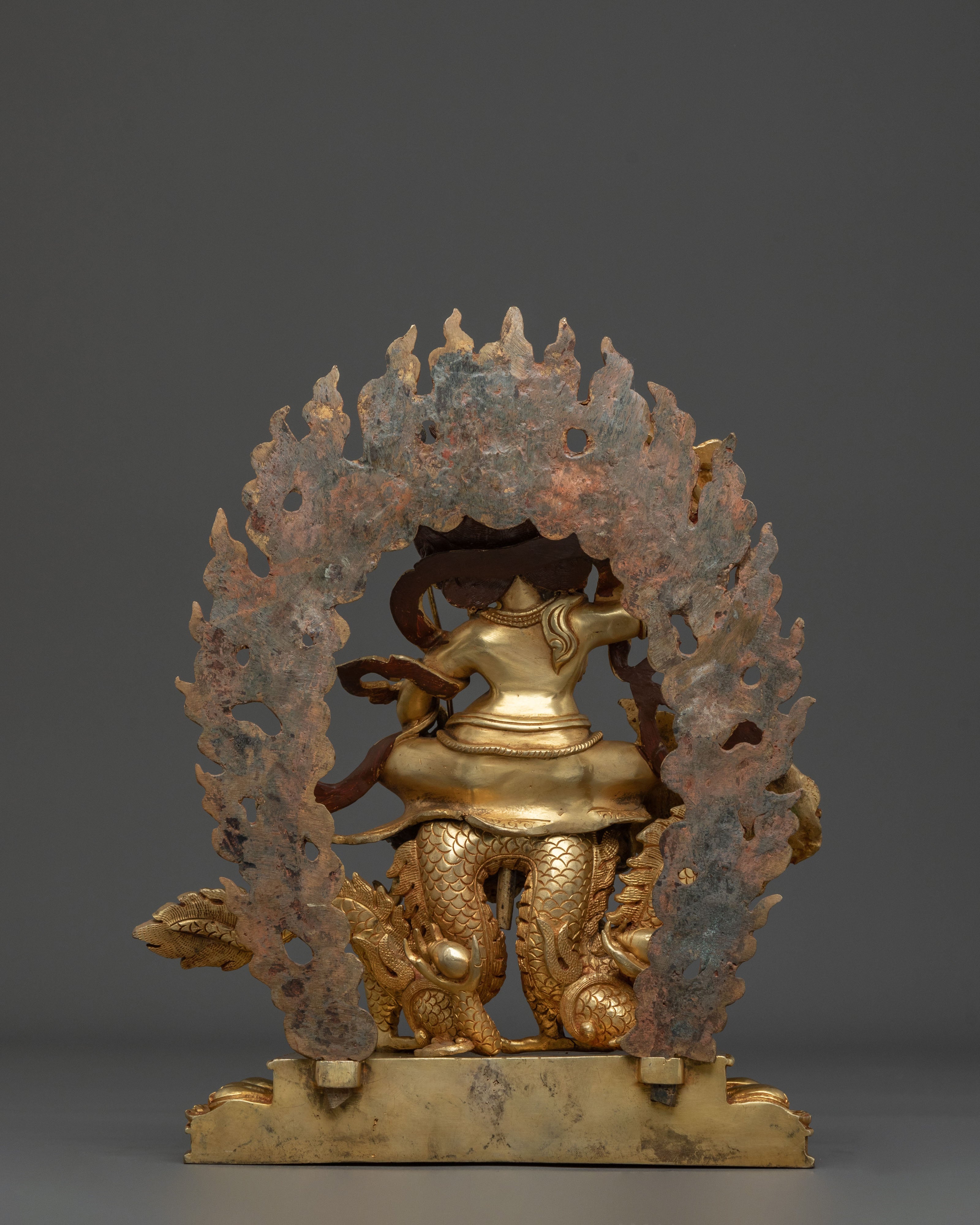 White Dzambhala Handcrafted Sculpture: Purity and Abundance