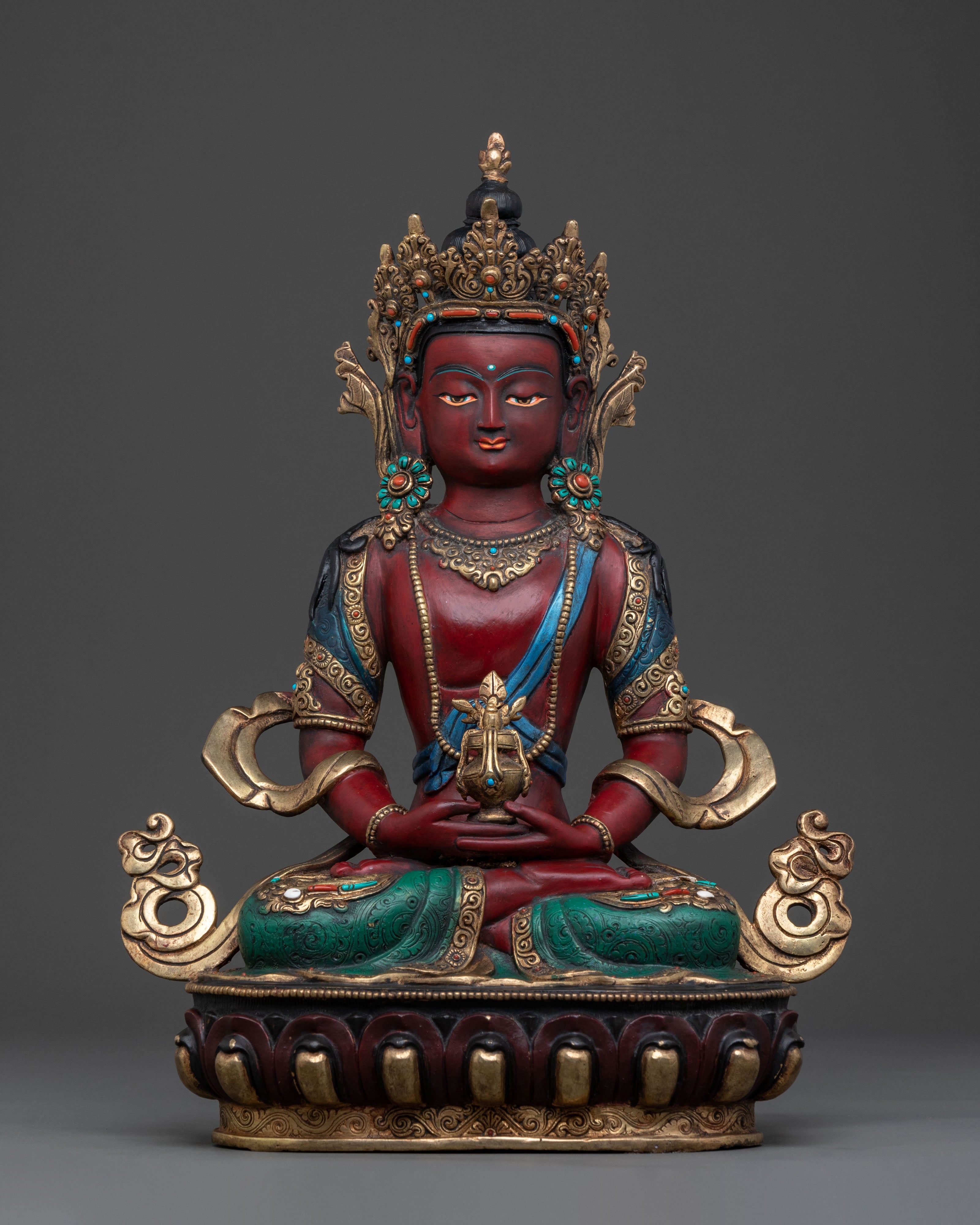 Tibetan Amitayus Buddha Statue of Compassion