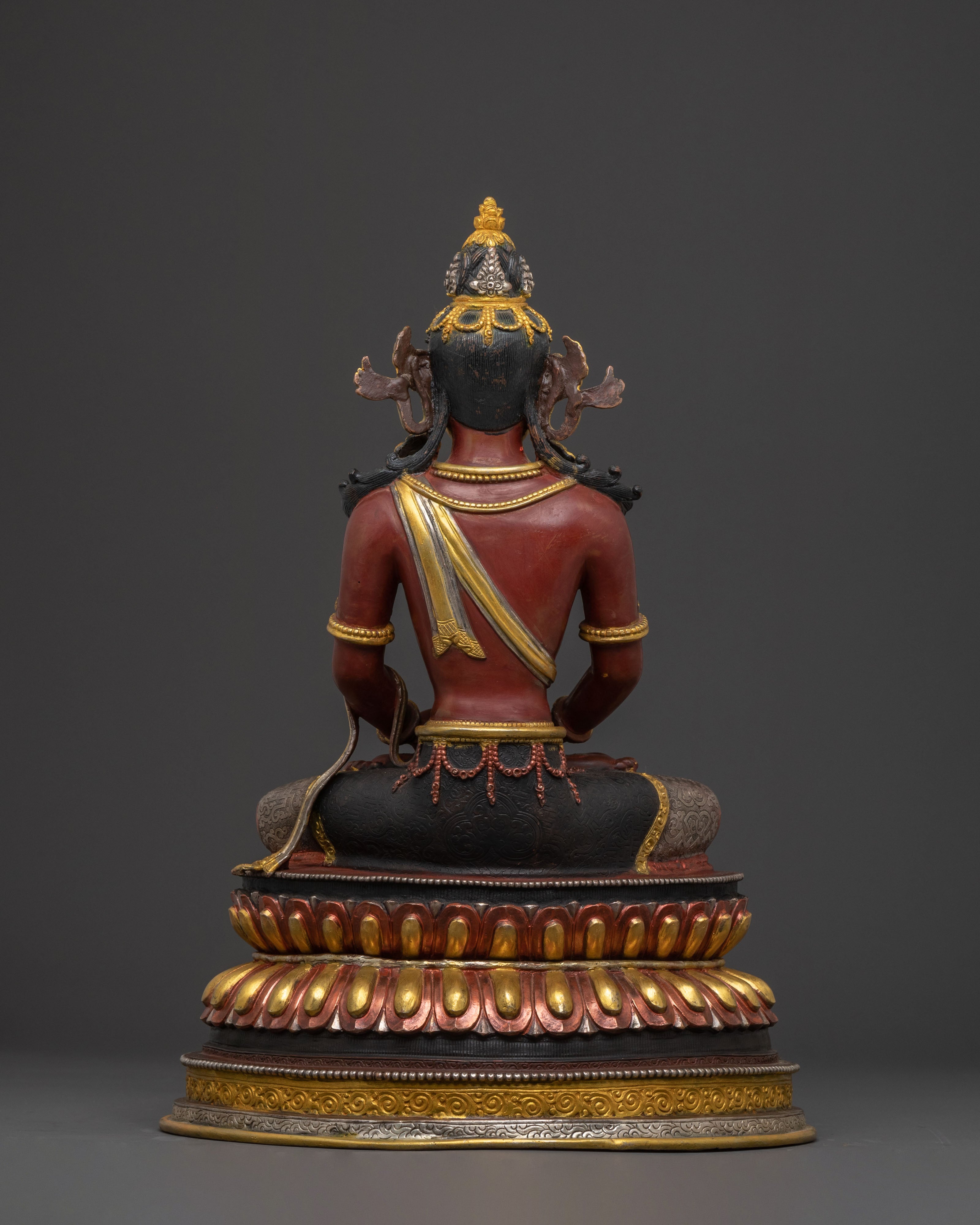 Golden Amitayus Statue | Buddha of Infinite Life