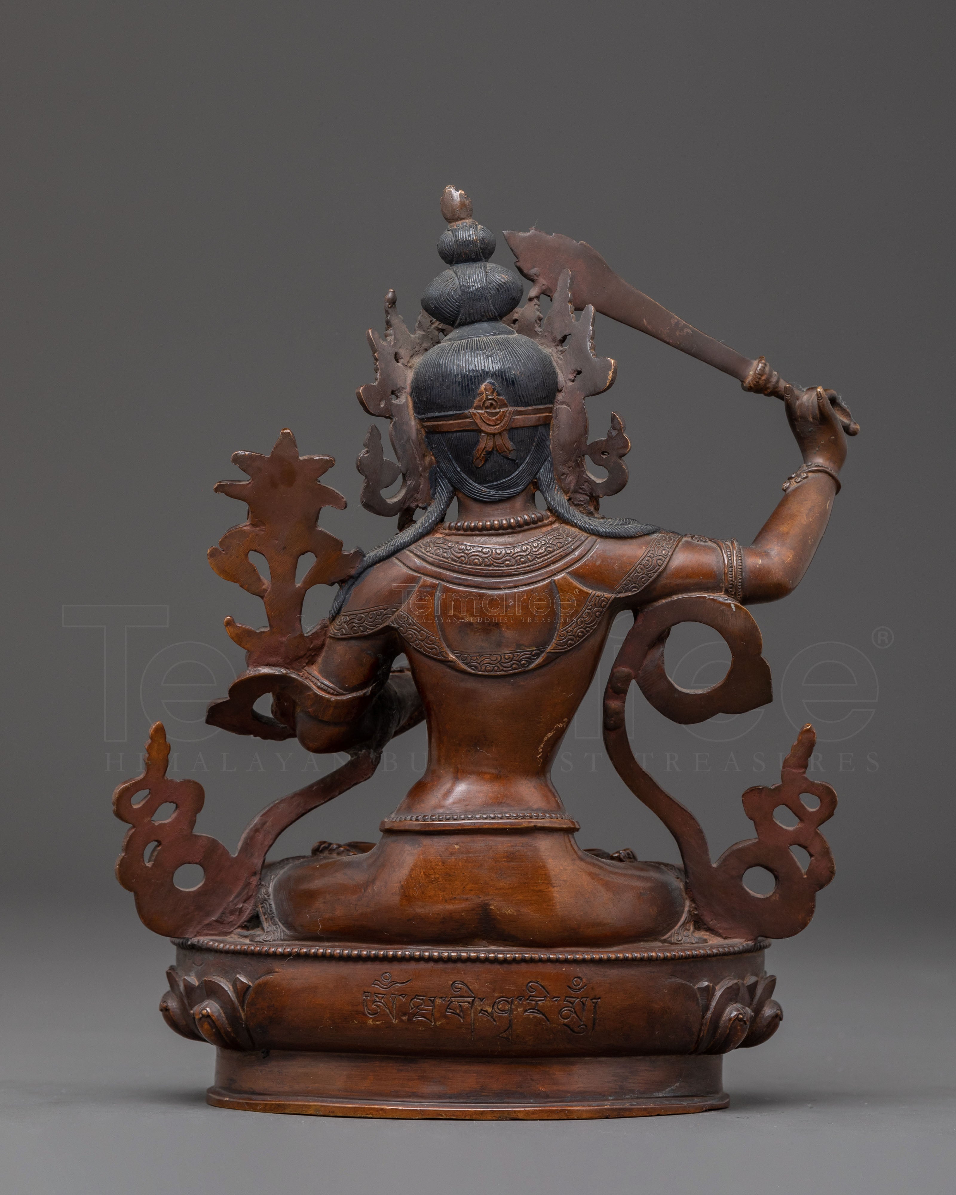 Handcrafted Manjushri Statue of Power and Wisdom