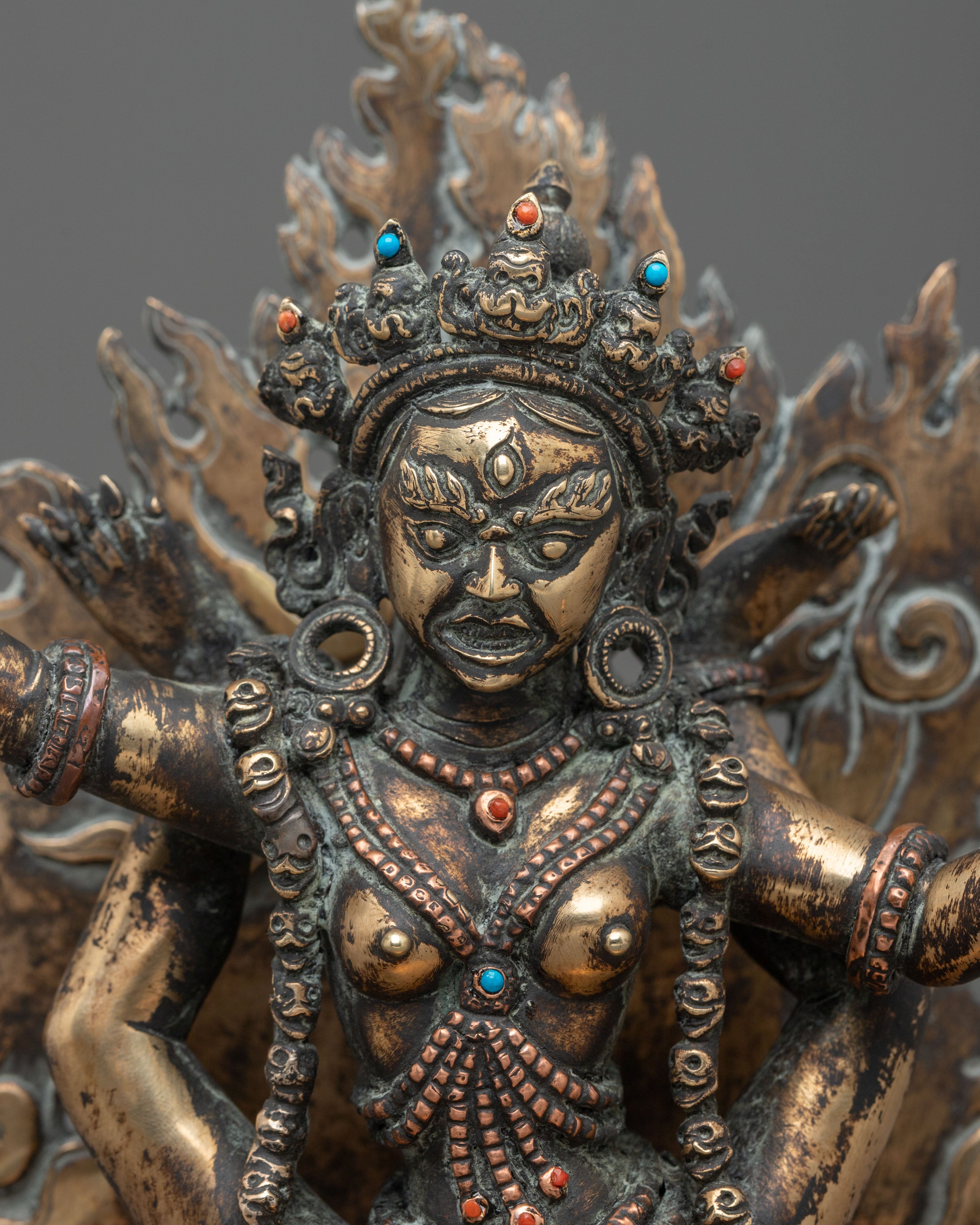 Sukhasiddhi Enlightened Dakini Sculpture | Tibetan Meditation Art