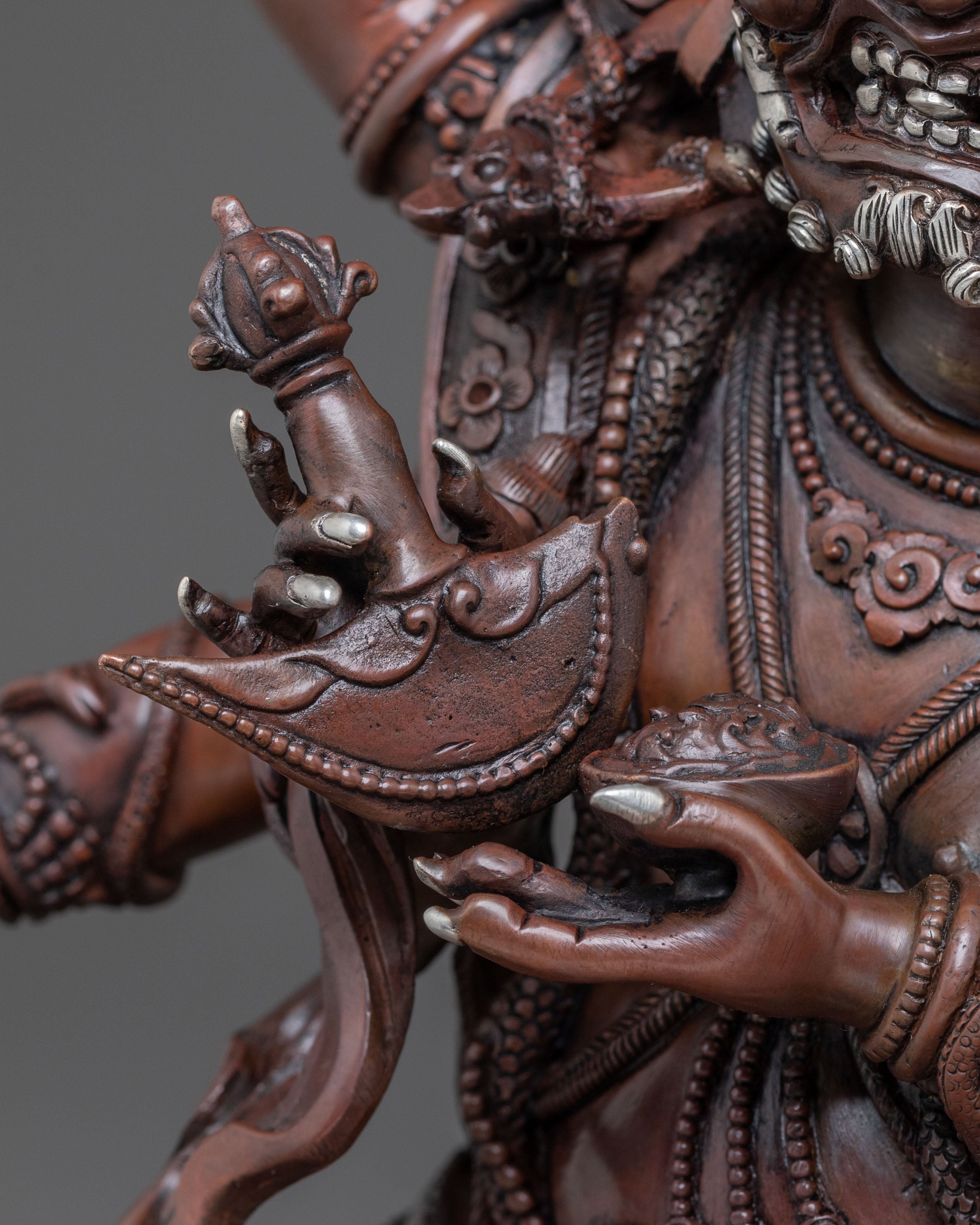Handcrafted Six-Armed Mahakala Statue – Potent Protector Art