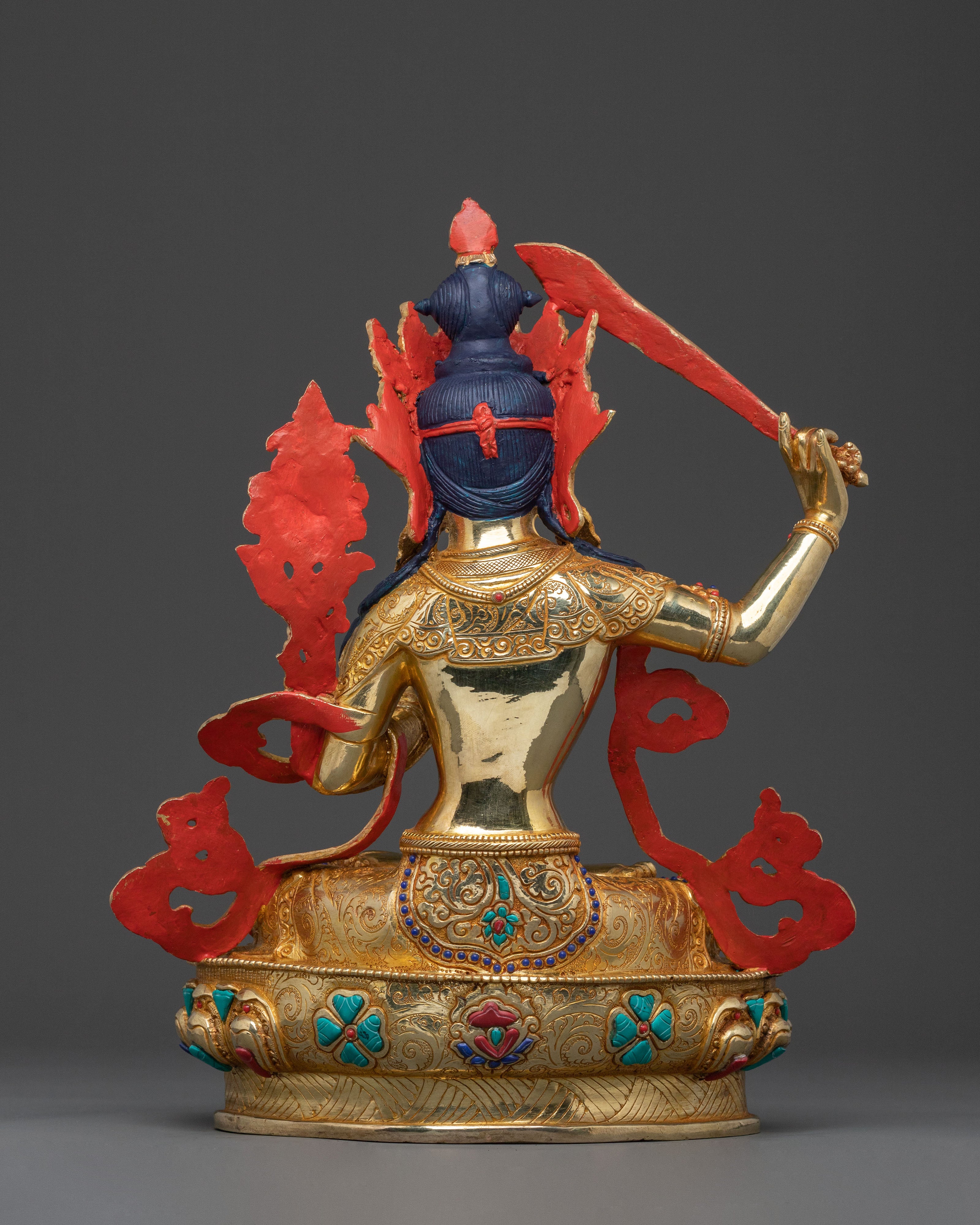 Manjushri Sculpture: Wisdom Bodhisattva