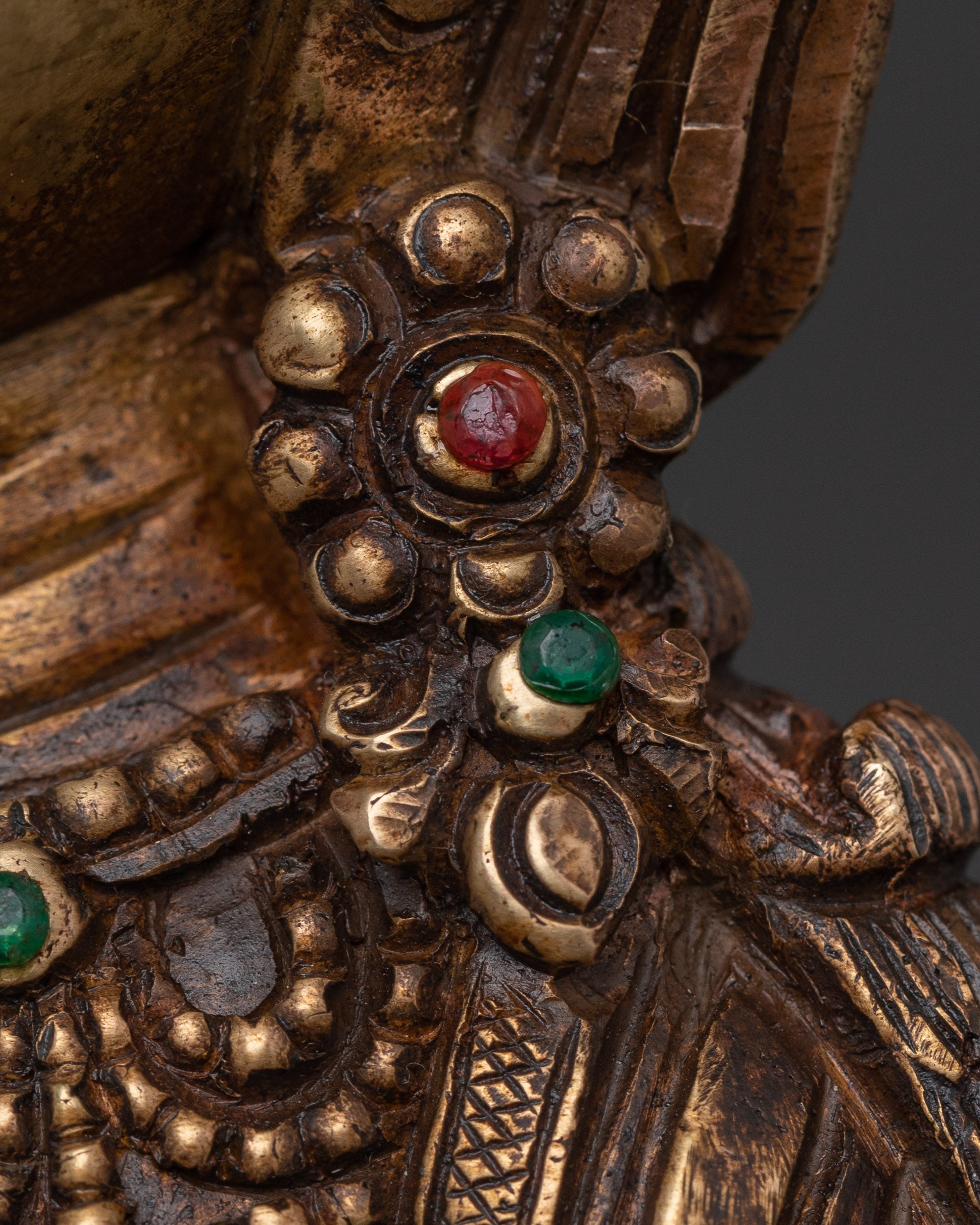 Amitayus Statue of Immortality | Bronze & Gemstone
