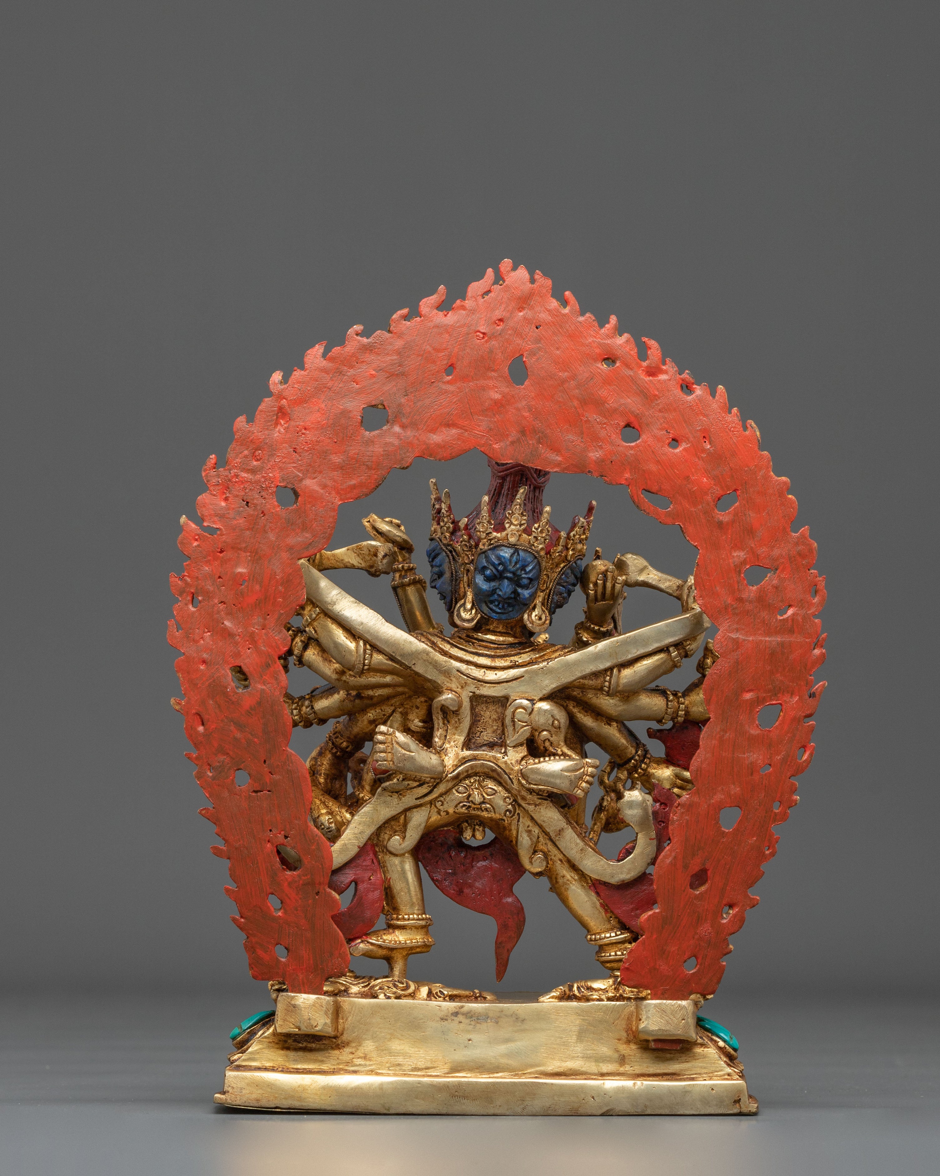 Chakrasamvara Spiritual Sculpture | Tantric Deity of Enlightened Union