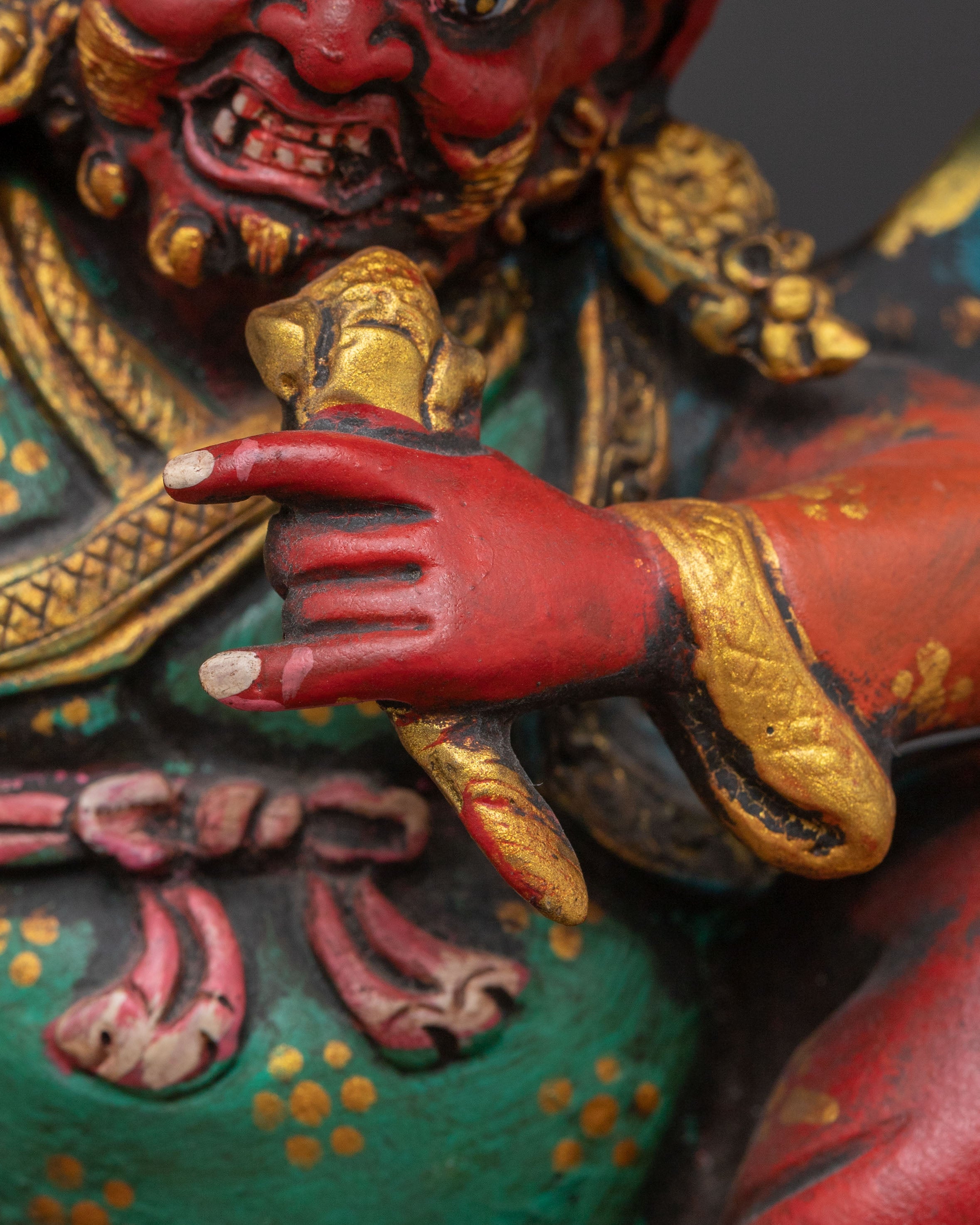 Dojre Legpa Handcrafted Statue | Tibetan Wrathful Deity of Protection
