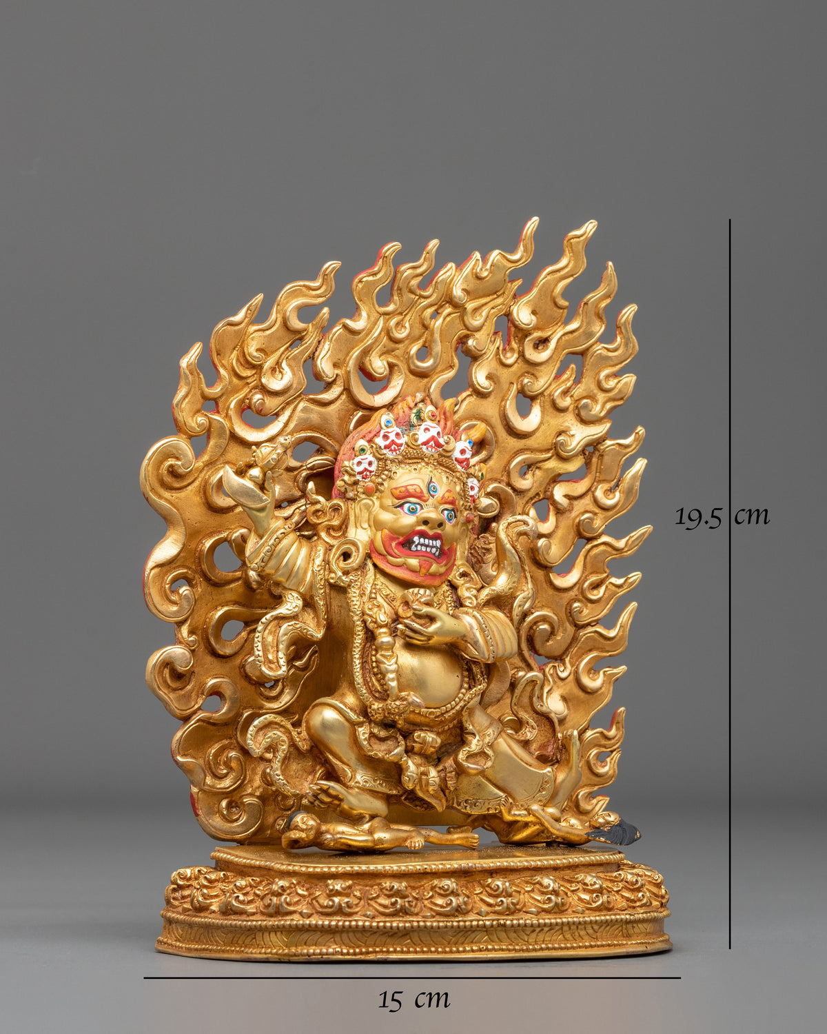 Mahakala Bernakchen Statue | Black-Cloaked Protector