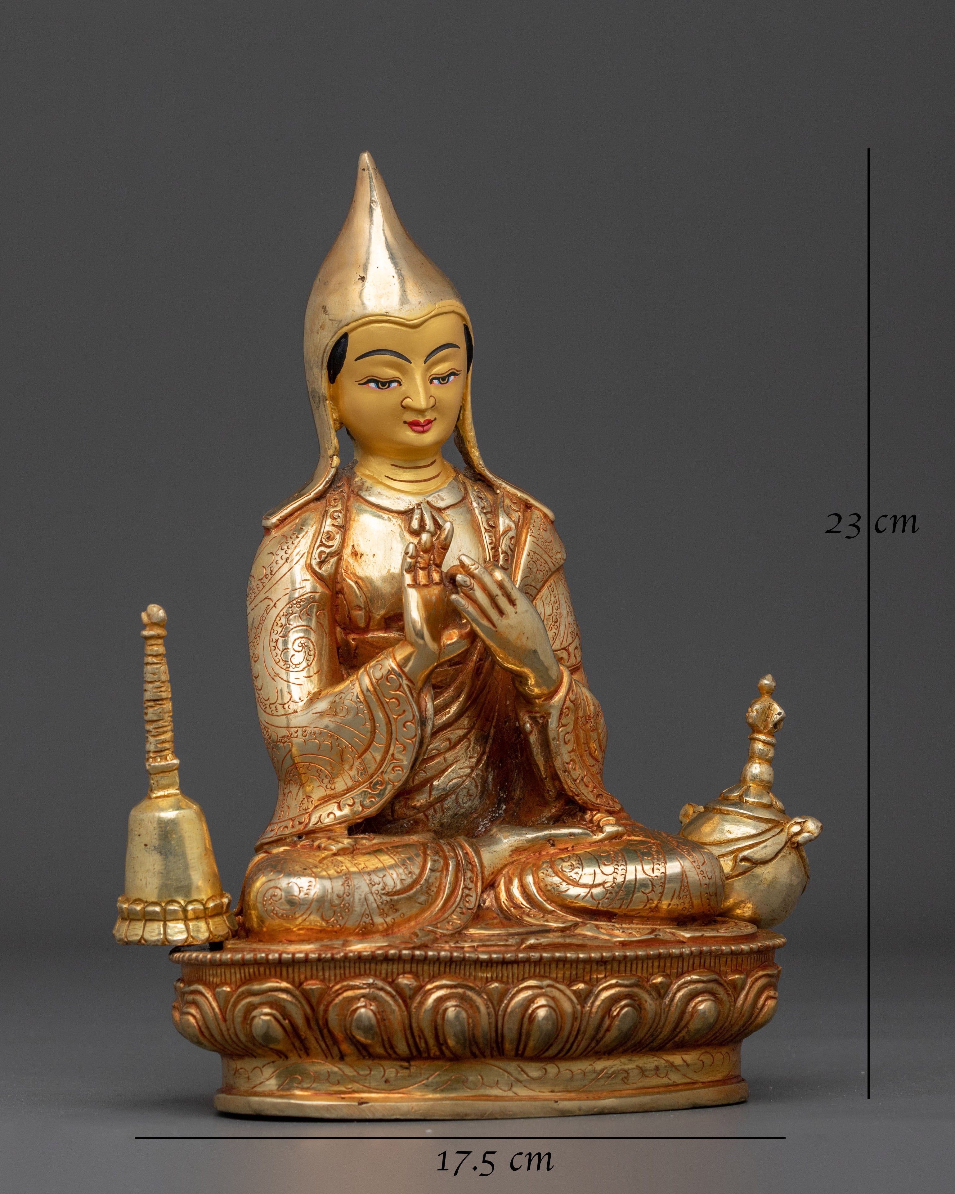 Tibetan Buddhist Master Atisa Statue | Tibetan Buddhist Scholar of Wisdom
