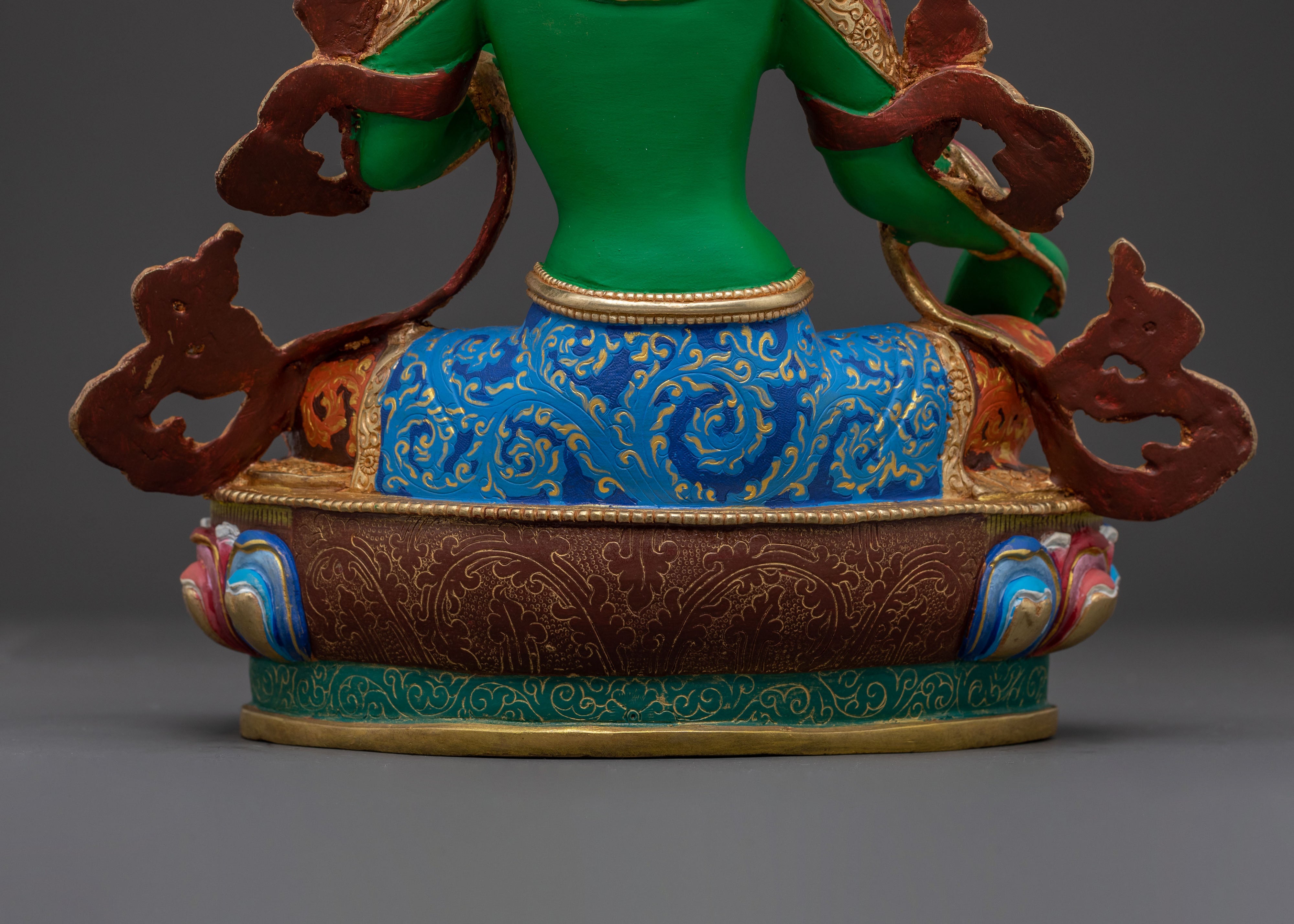 Protector Green Tara Statue – Meditational Decor