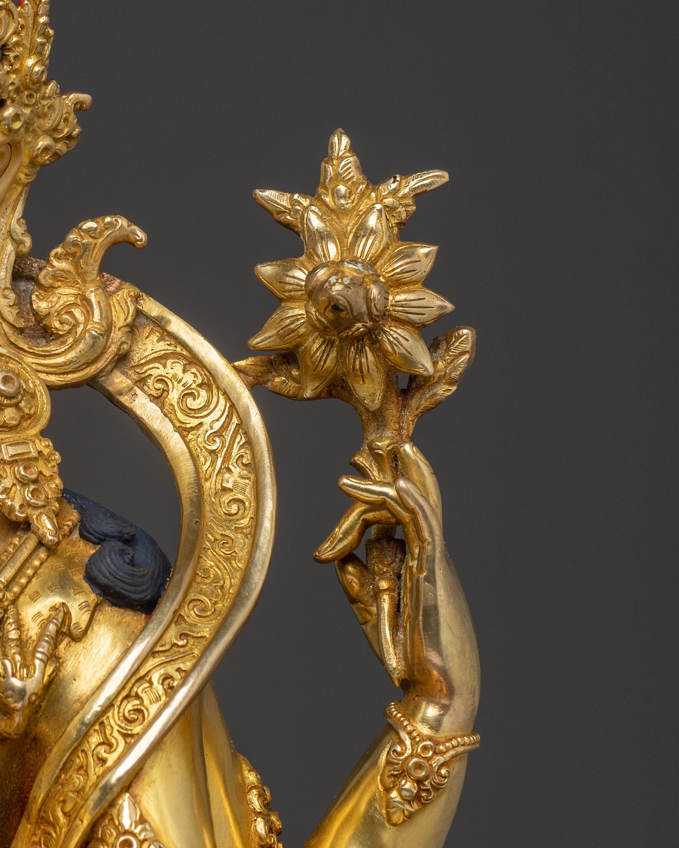 Chenrezig Statue | 24K Gold Gilded Bodhisattva