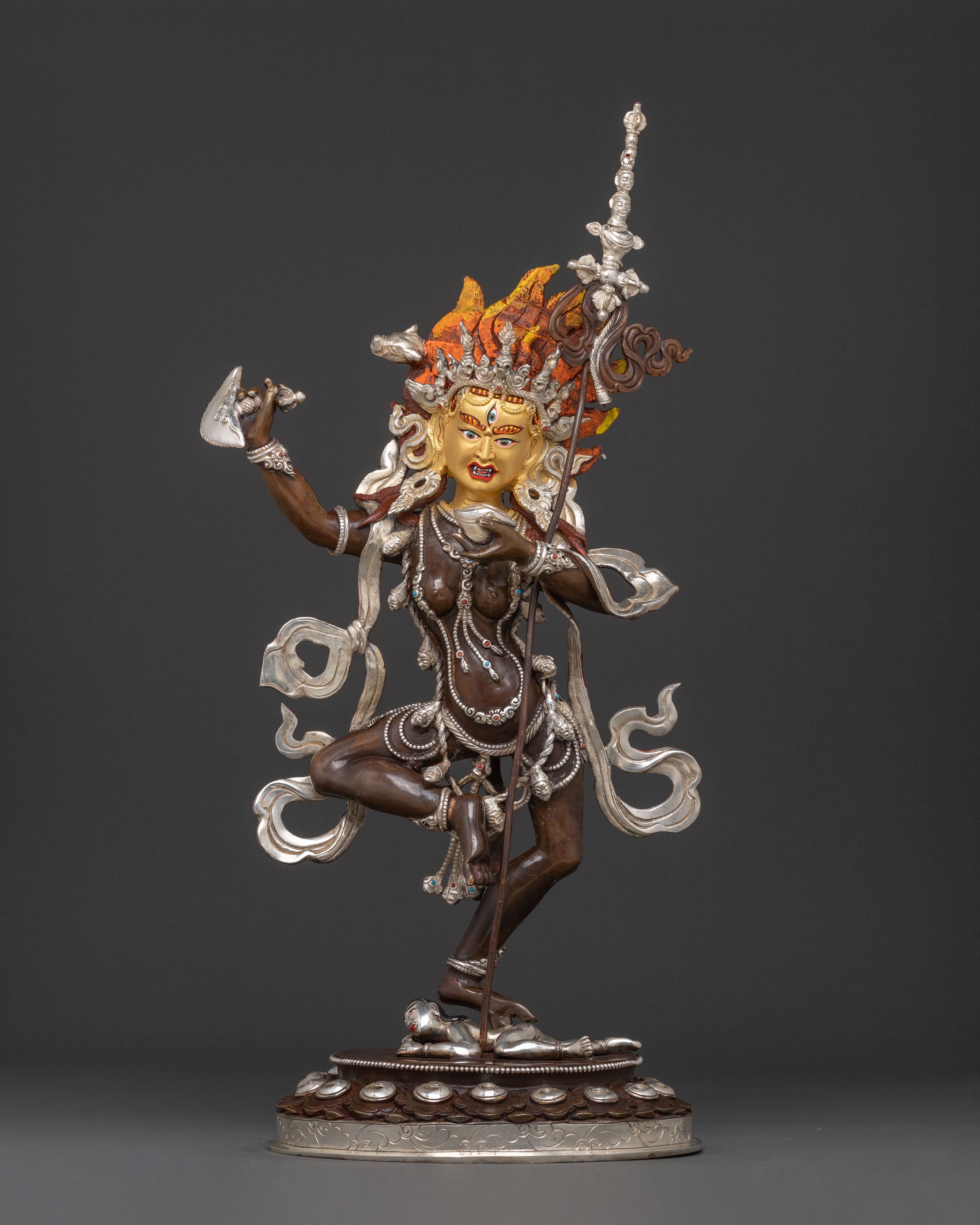 Handcrafted Dorje Phagmo Statue: Home Decor