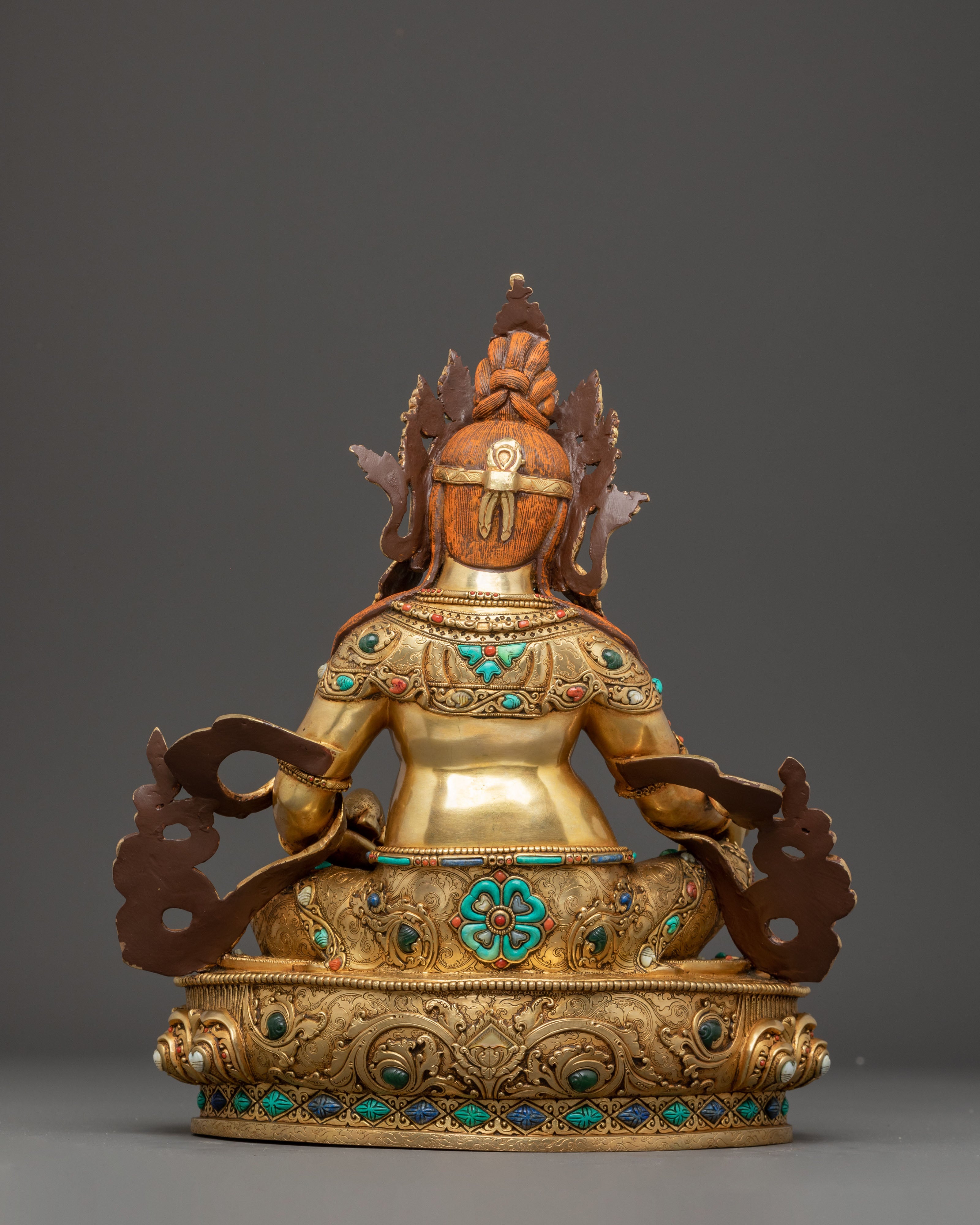 Handmade Golden Statue of Dzambhala | Prosperity Icon