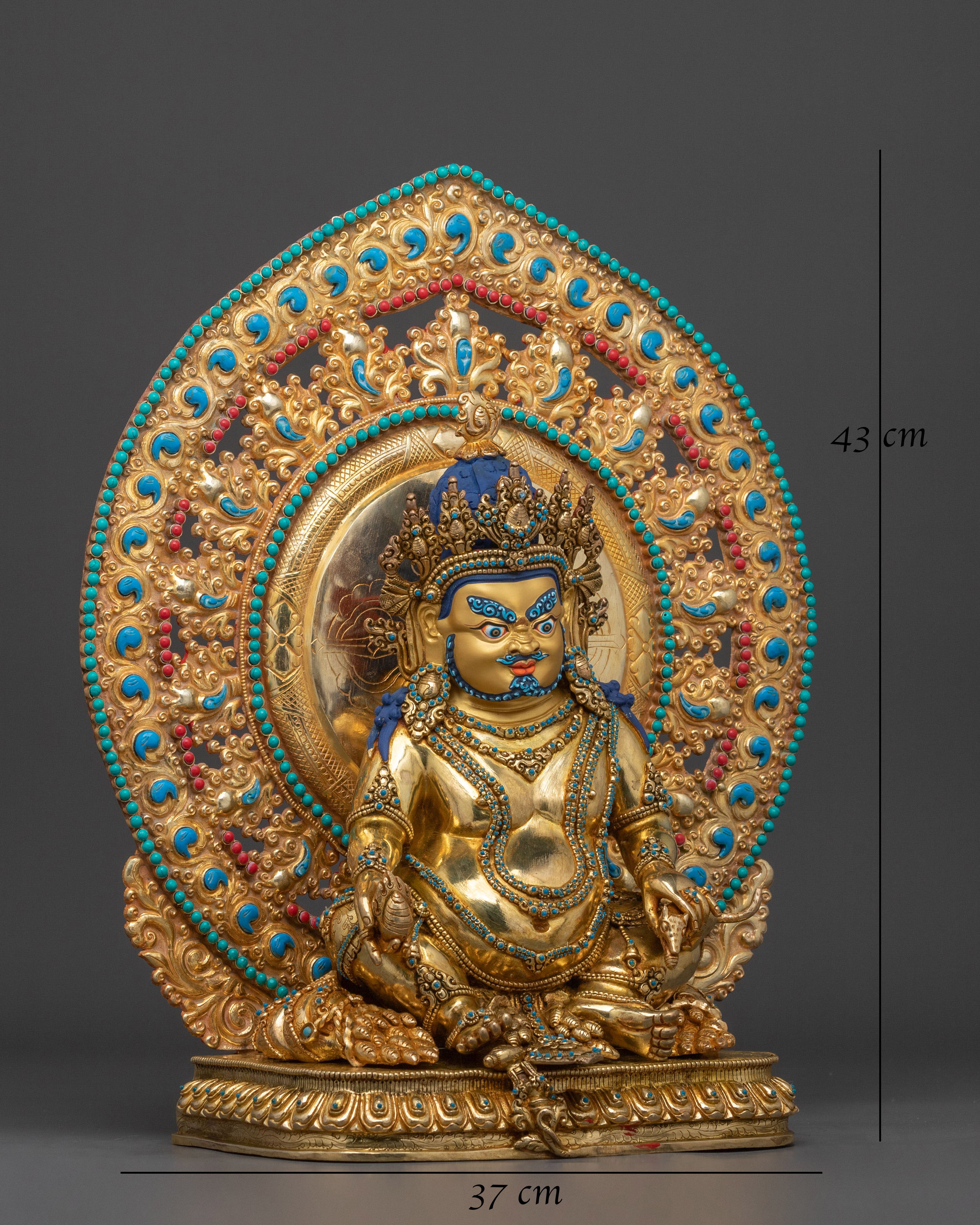 Dzambhala Deity of Abundance Statue | Symbol of Fortune and Generosity