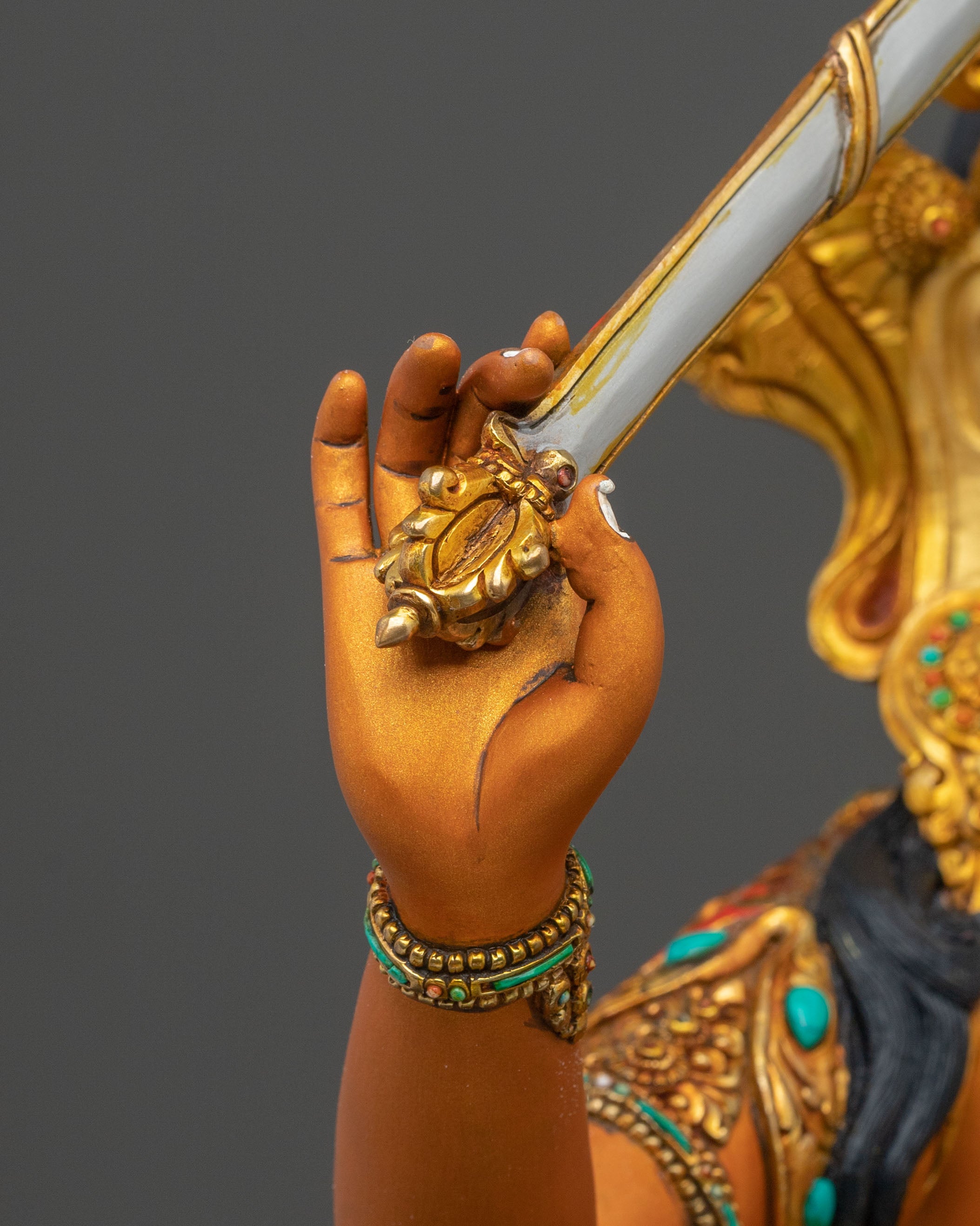 Manjughosa Sacred Statue | Tibetan Wisdom Deity