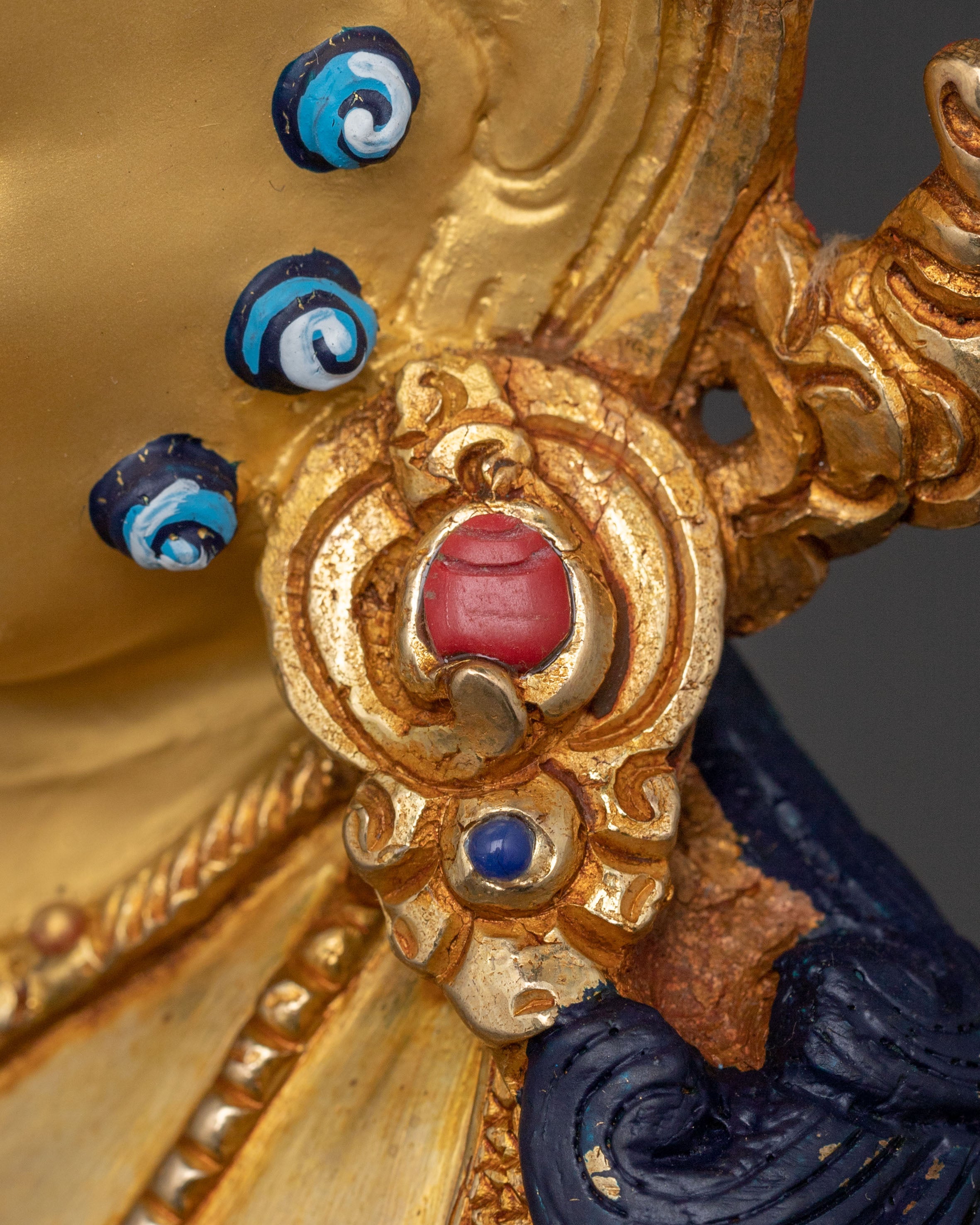 Dzambhala Statue of Prosperity – Handcrafted Gold Gilded Art