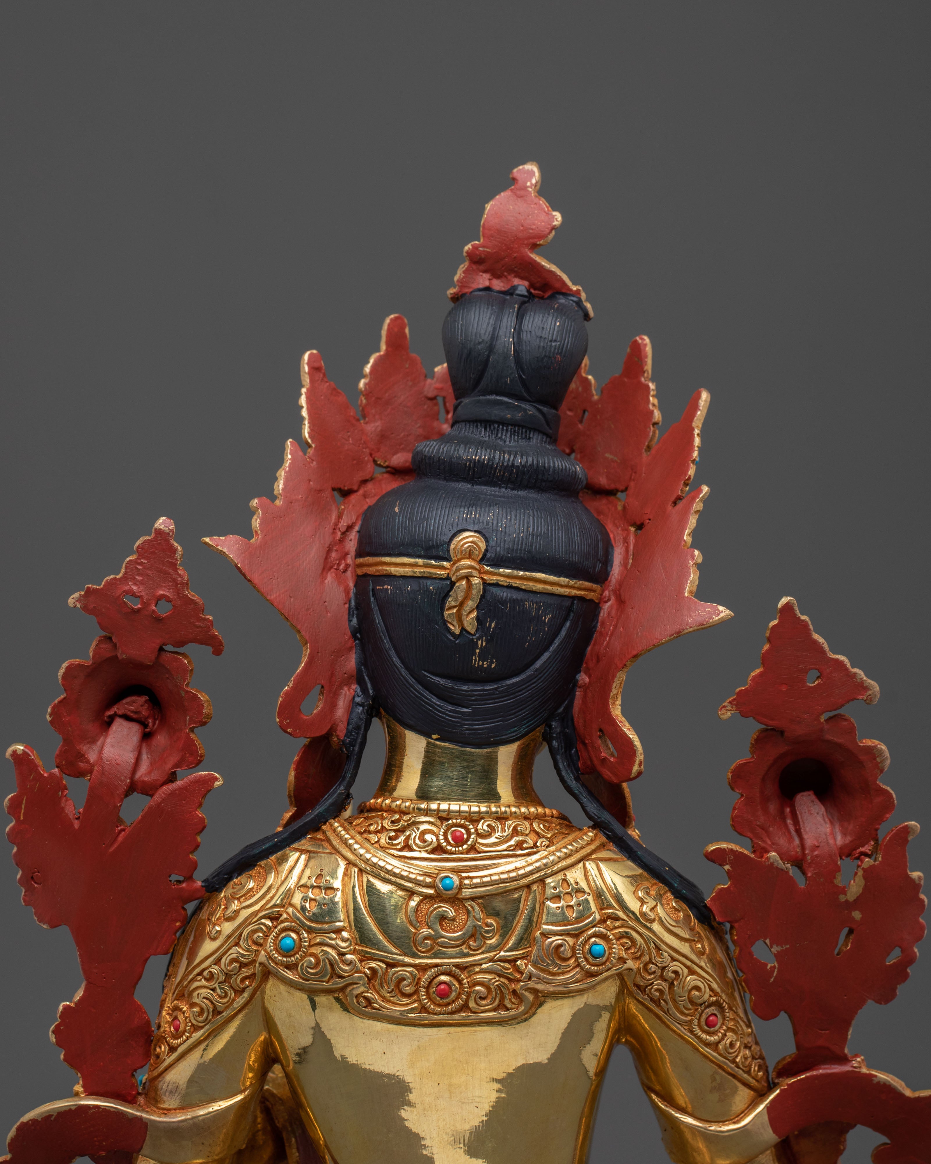 Sacred Long Life Deity White Tara Statue | Tibetan Artwork