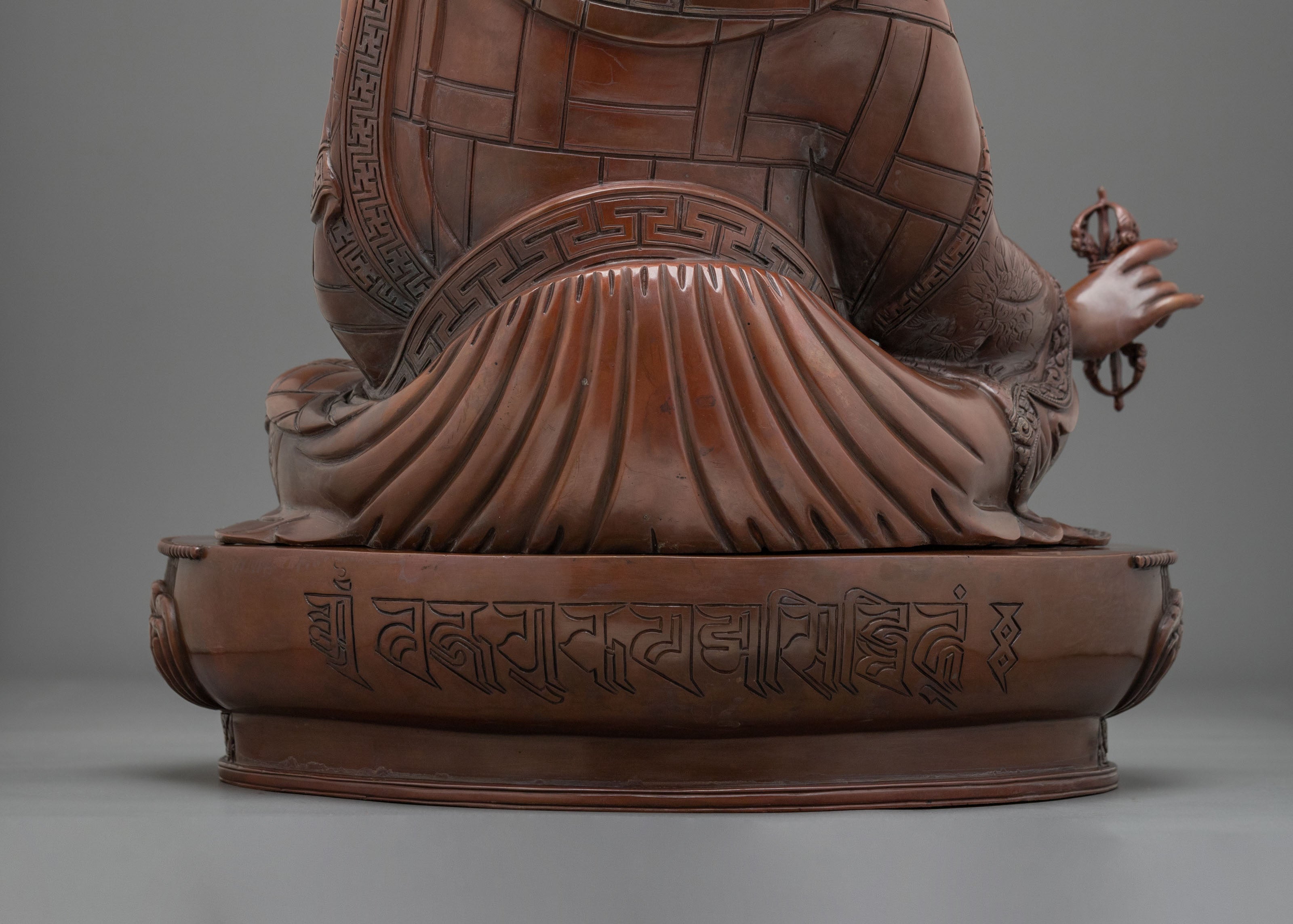 Tibetan Guru Rinpoche Oxidized Sculpture | Symbol of Wisdom Protection and Blessings