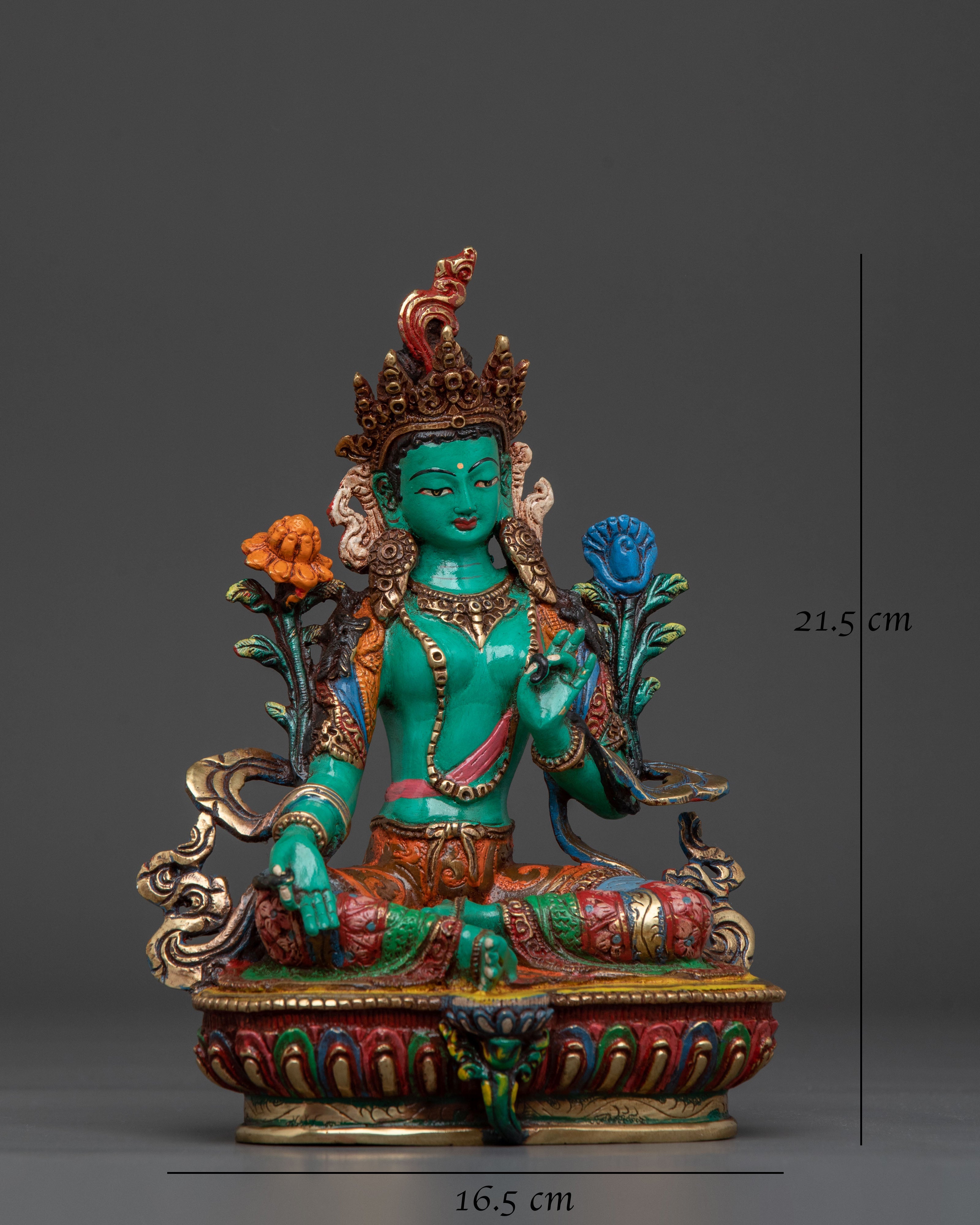 Goddess Shyama Tara Golden Statue | Protector of Compassion