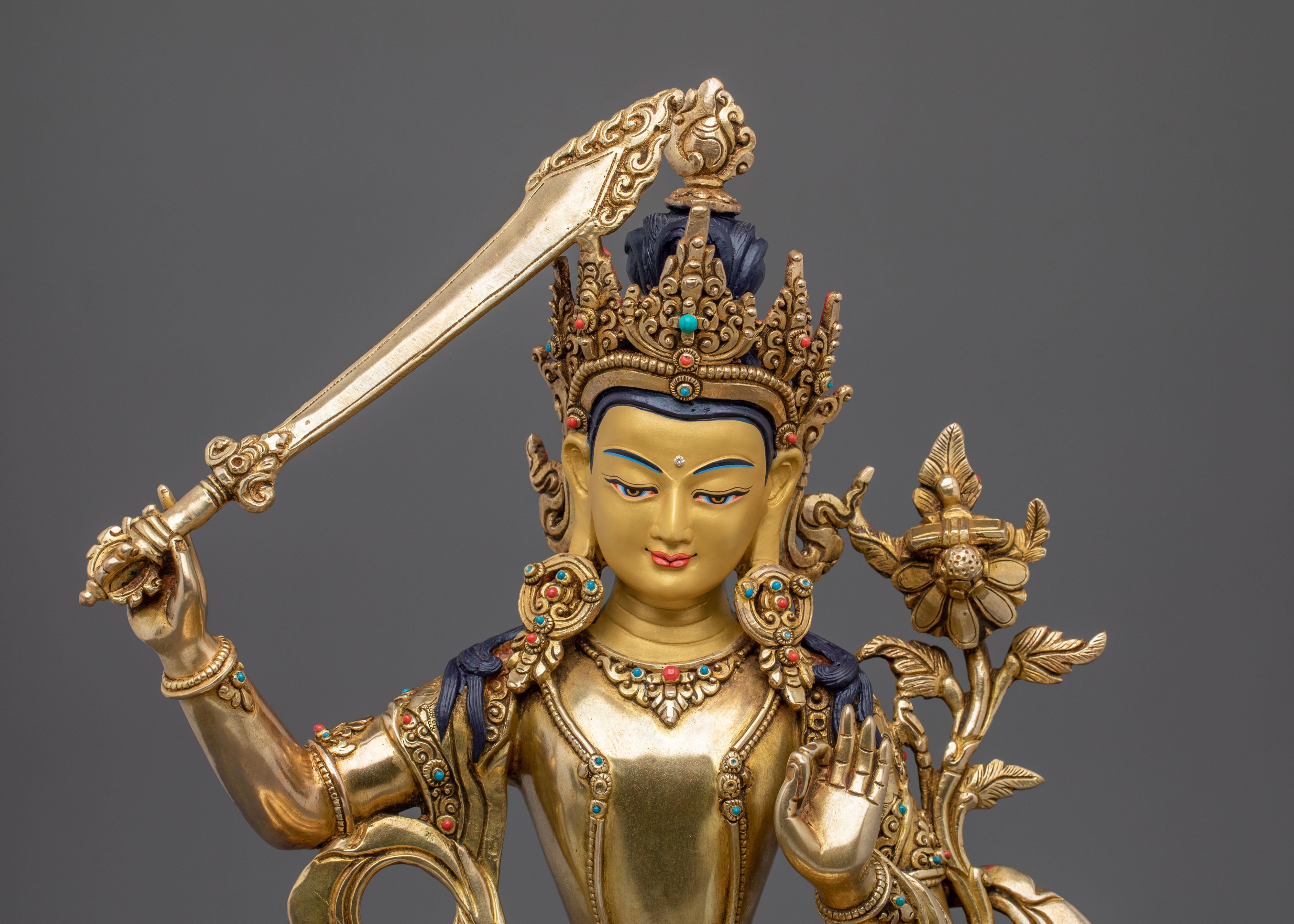Manjushri Bodhisattva of Insight Statue | Bodhisattva of Insight and Wisdom