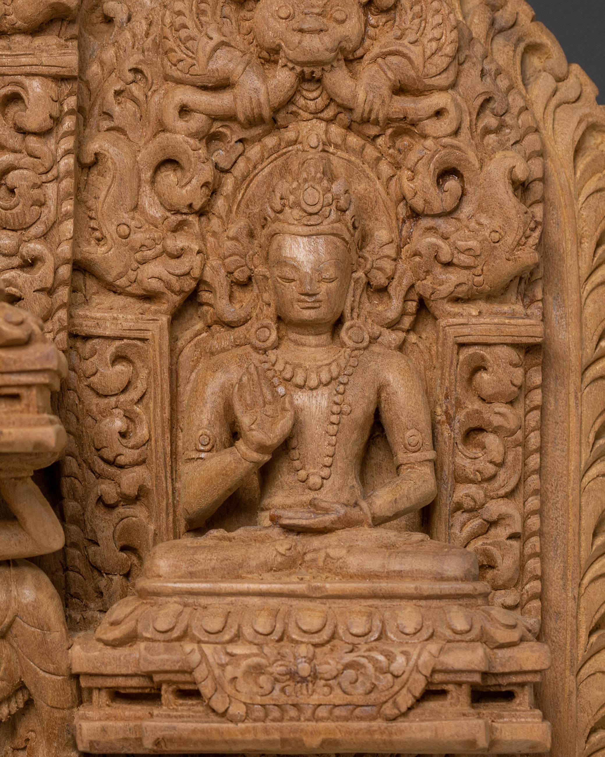 Vajrasattva Purification Wooden Sculpture | Home Decor