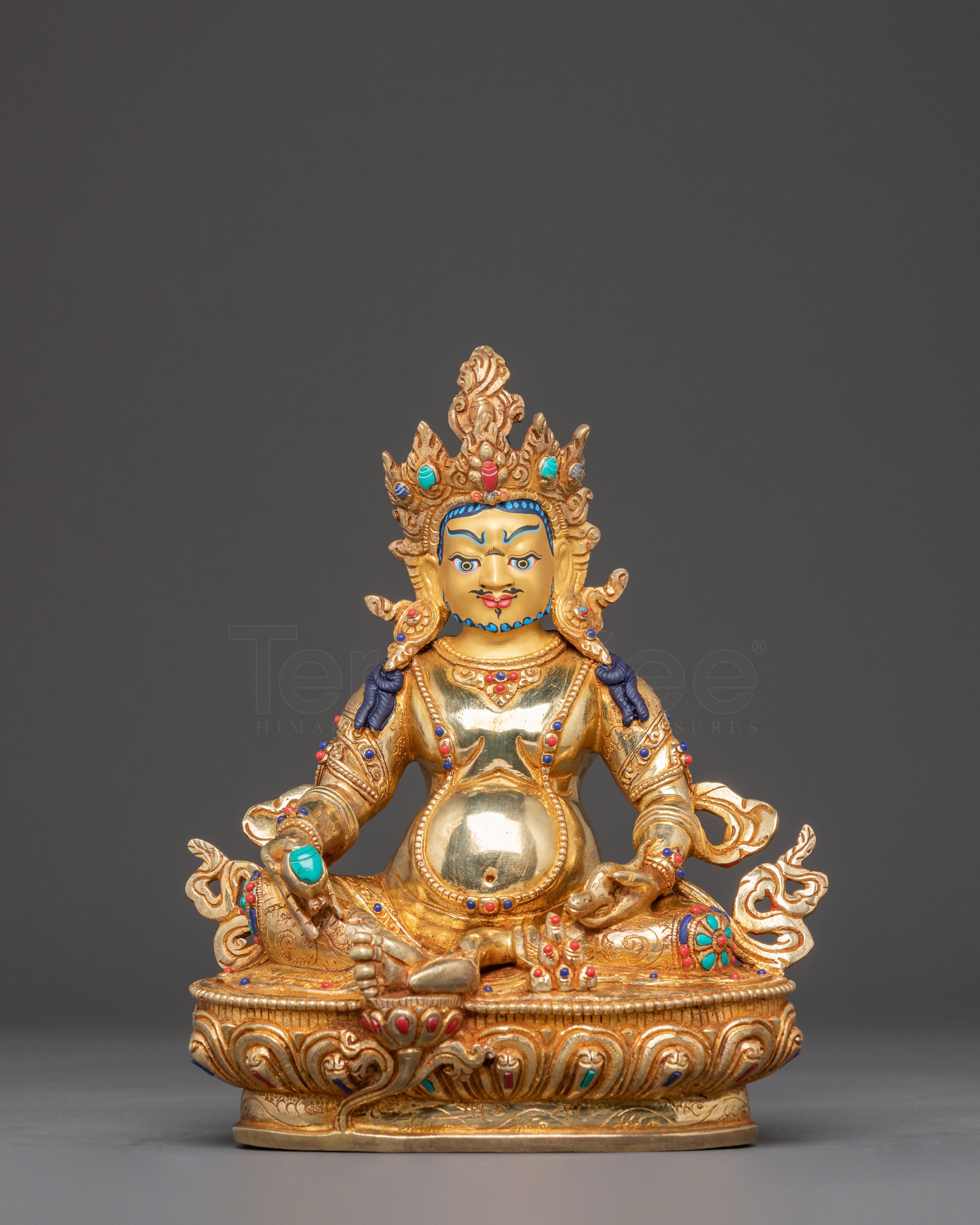 Golden Dzambhala Copper Statue