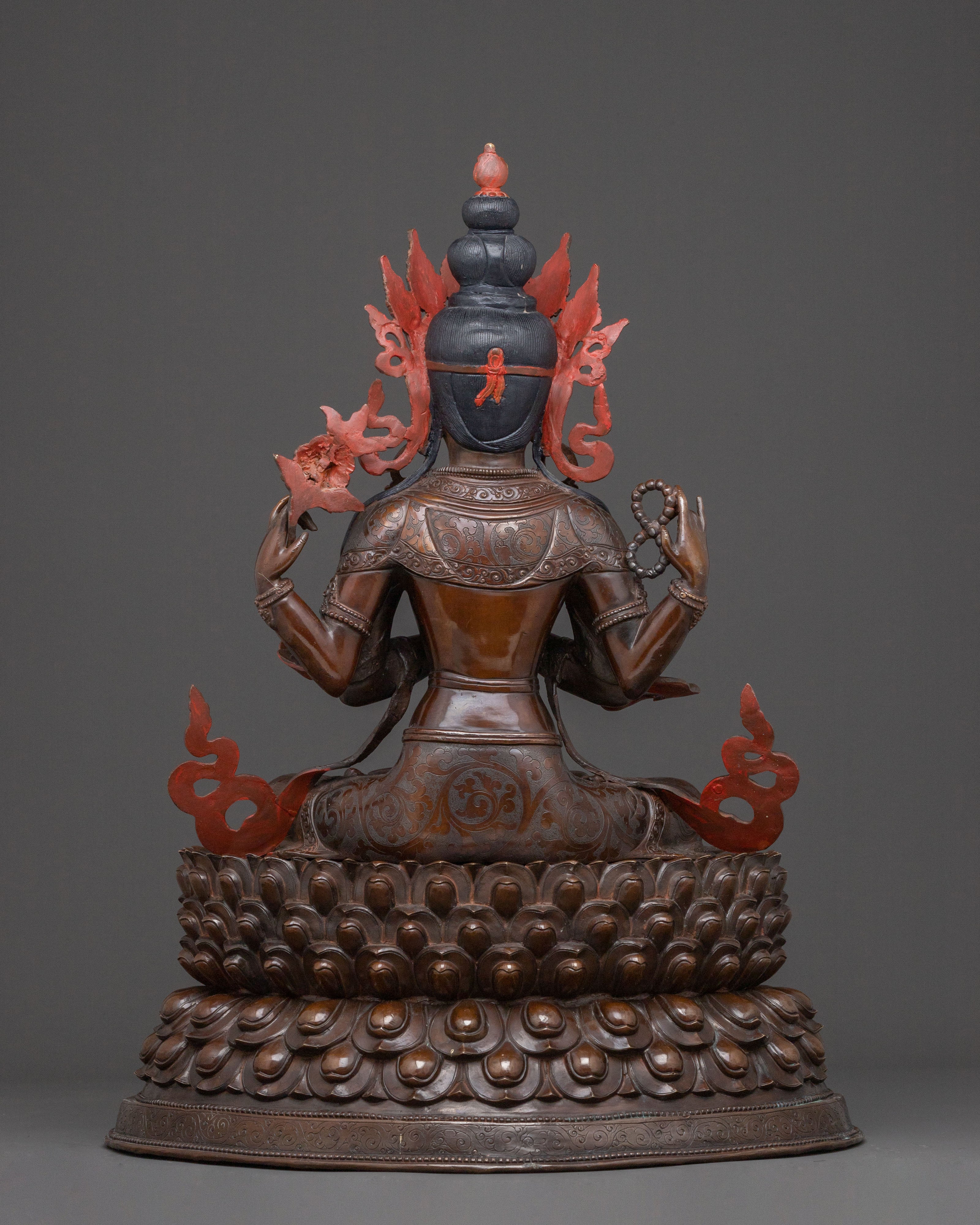 Chenrezig Compassion Bodhisattva Statue | Altar Decor
