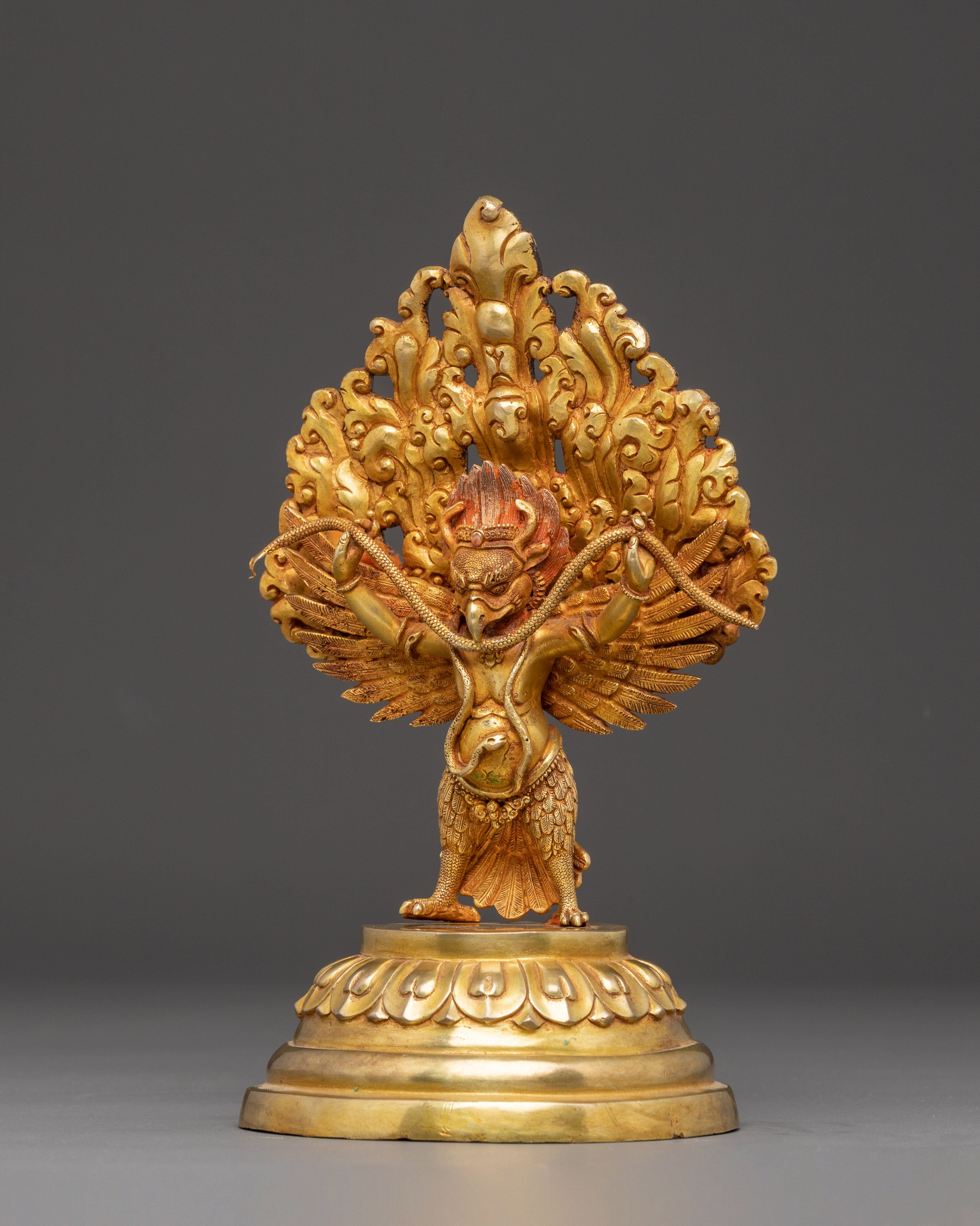 Handcrafted Garuda Statue: Protector Deity of Vajrayana
