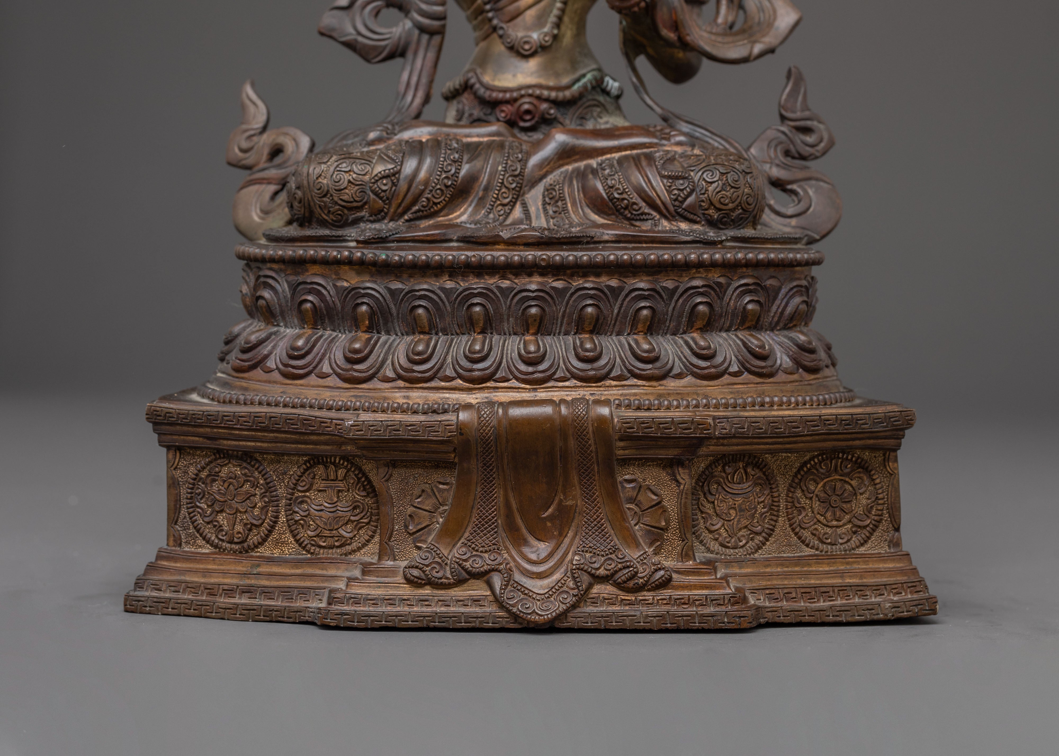 Traditional Buddhist Manjushri Statue | Handcrafted Spiritual Decor
