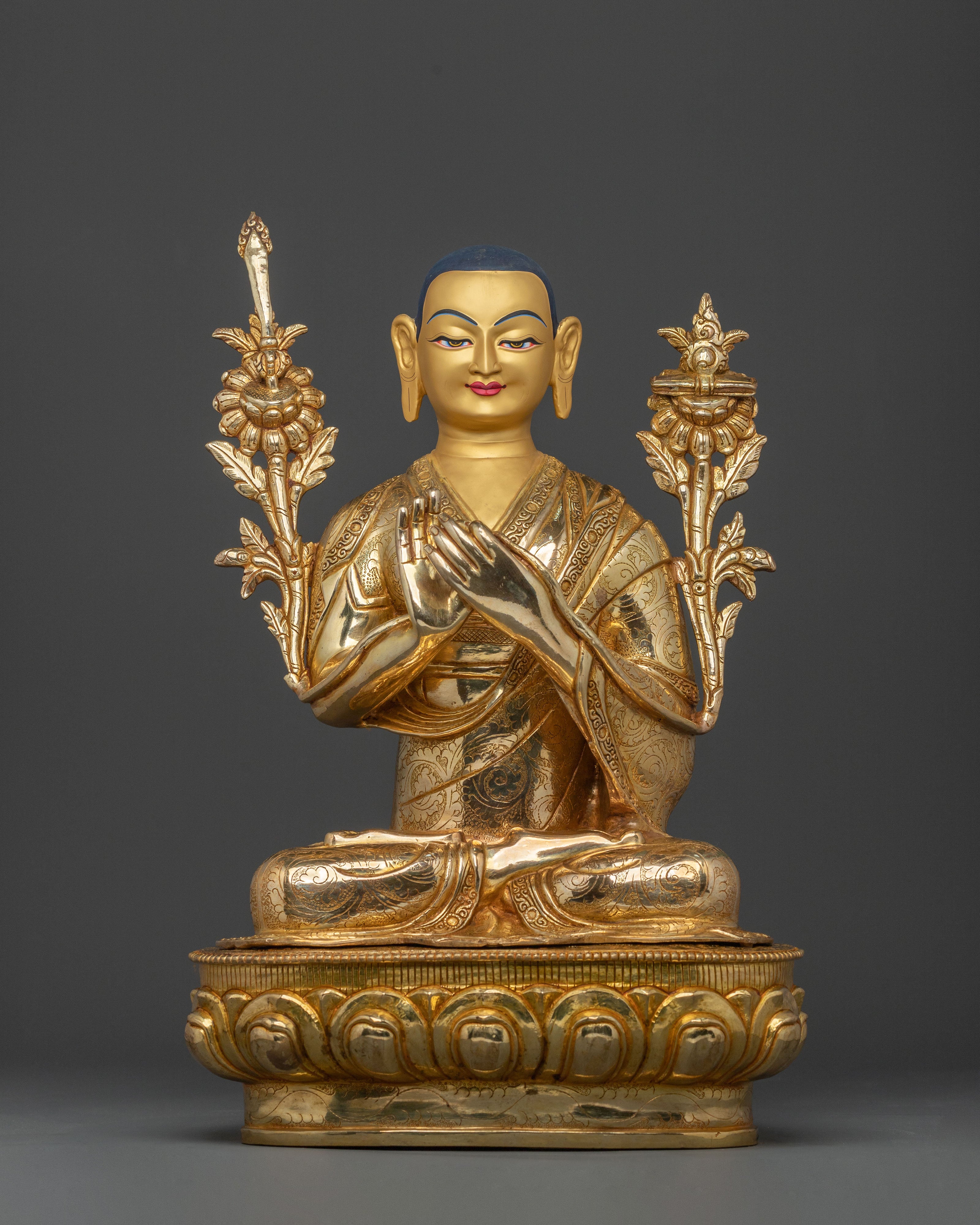 Tsongkhapa Statue with Disciples | Sacred Set