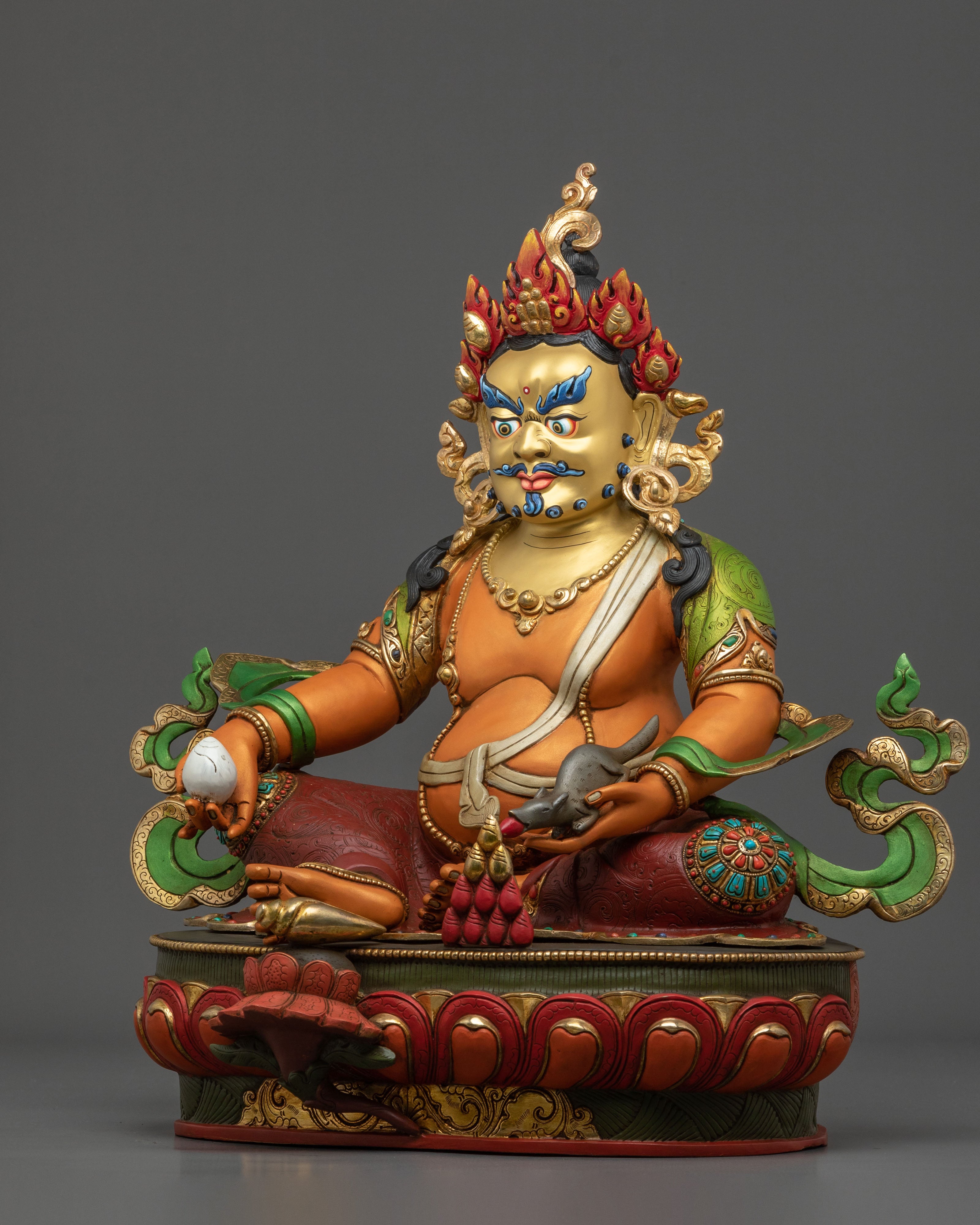 Handmade Dzambhala Kubera Statue | Tibetan God