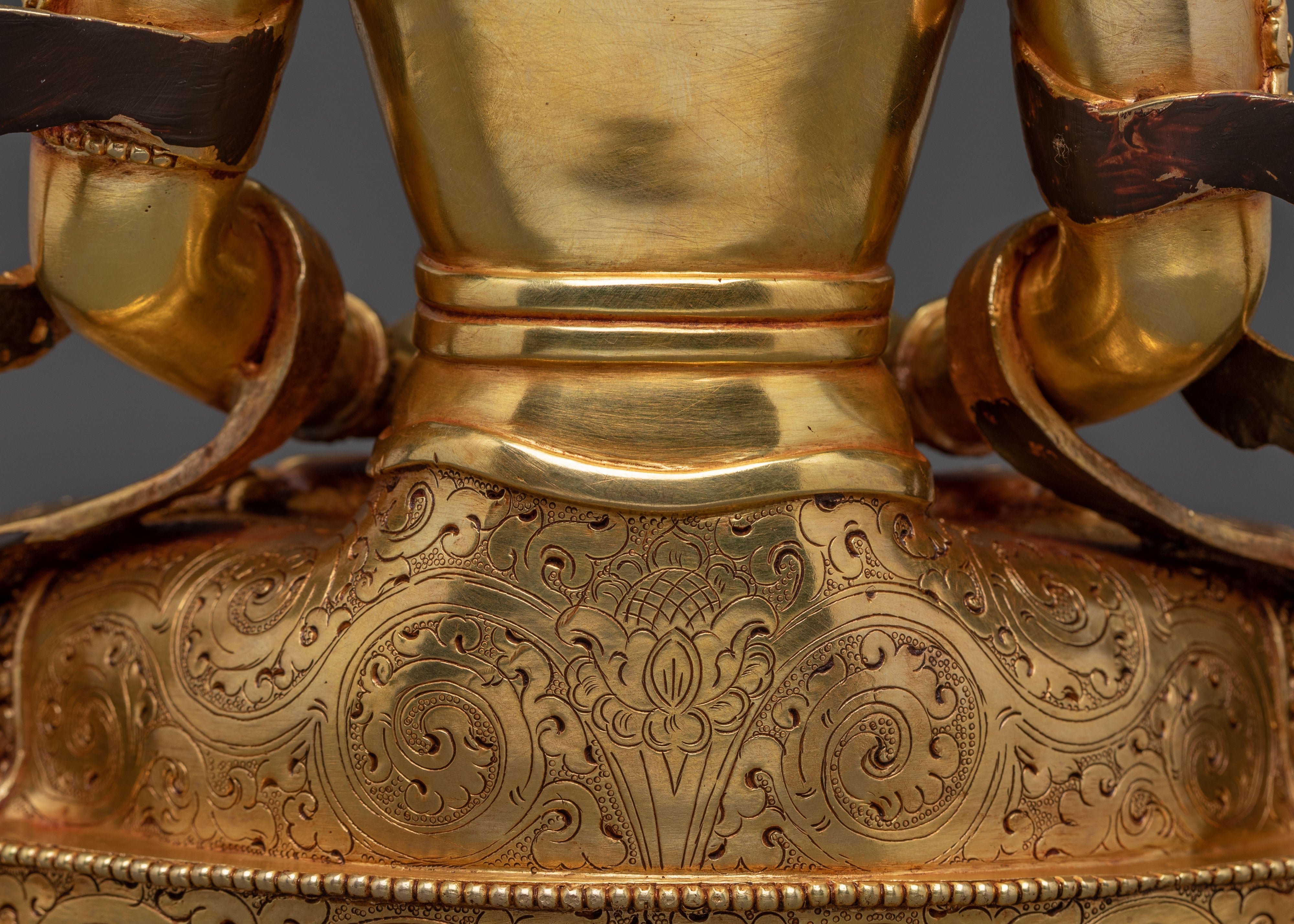 Guardian Amitayus Golden Statue | Blessings Figure