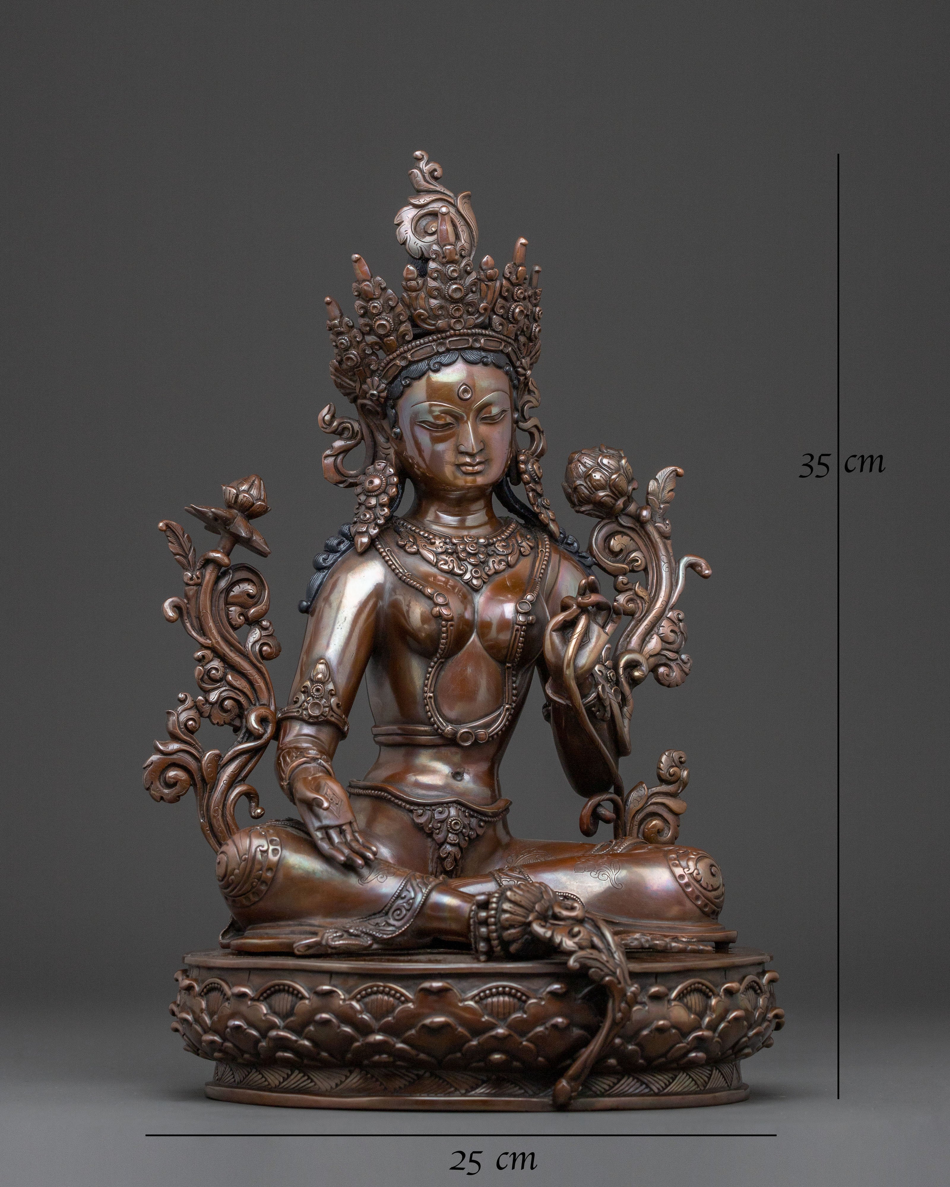 Savior Green Tara Traditional Statue for Rituals