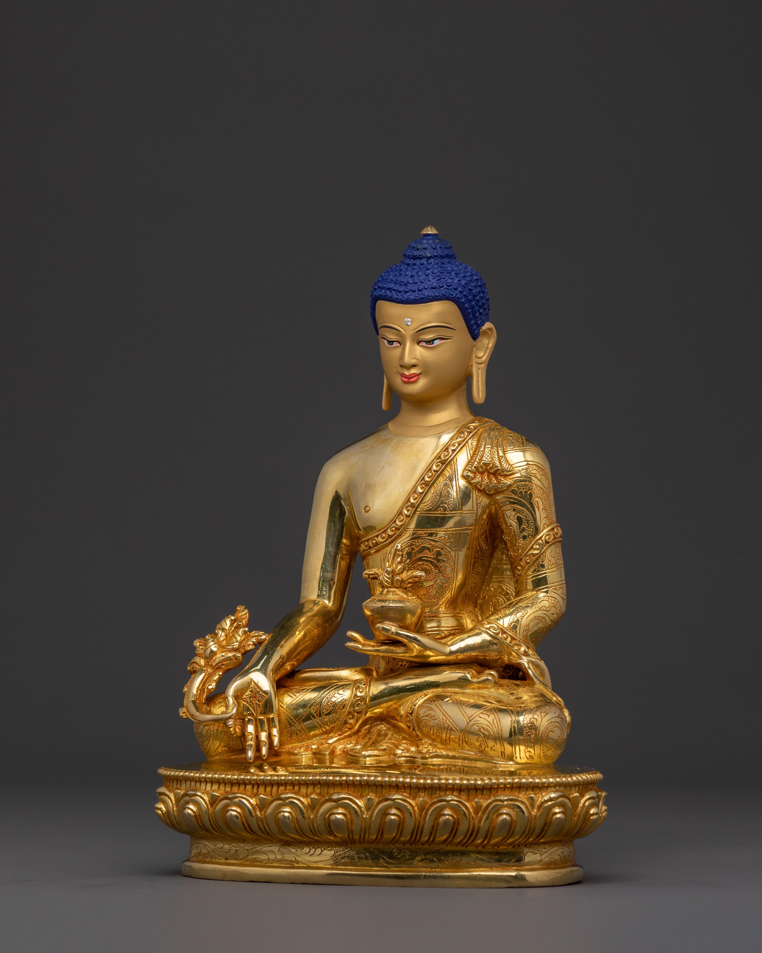 Medicine Buddha Tibetan Statue | Healing Figure