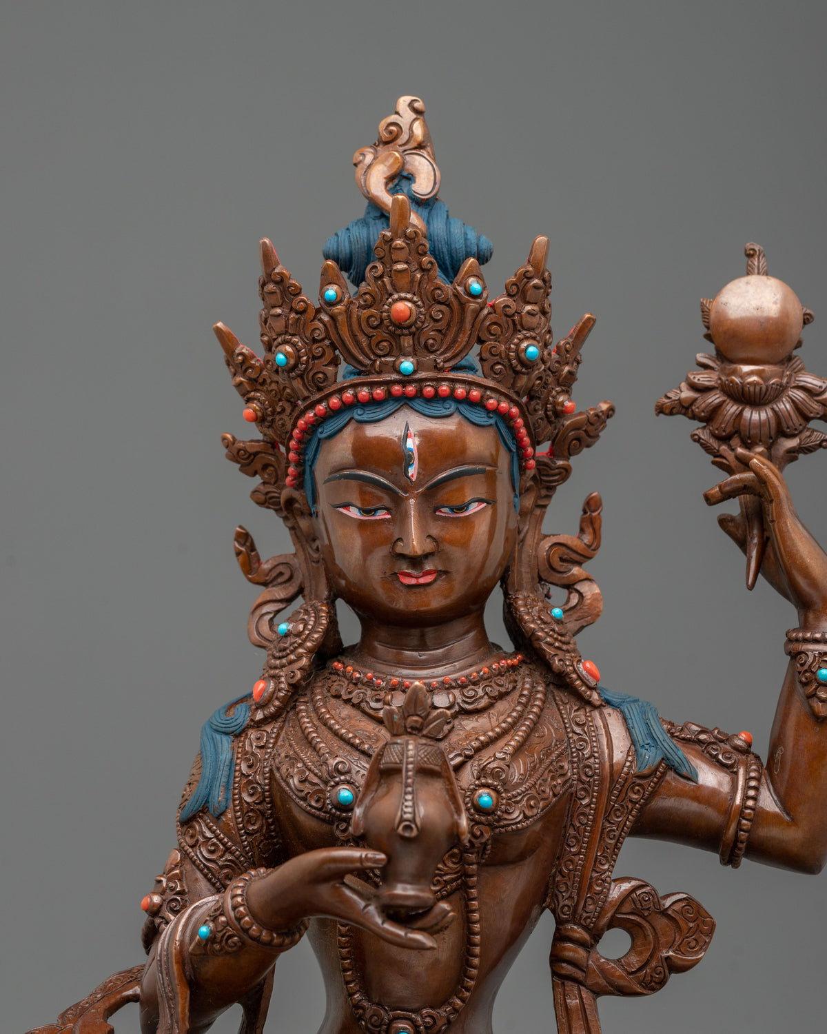 Sherab Chamma Figurine | Oxidized Copper Sculpture