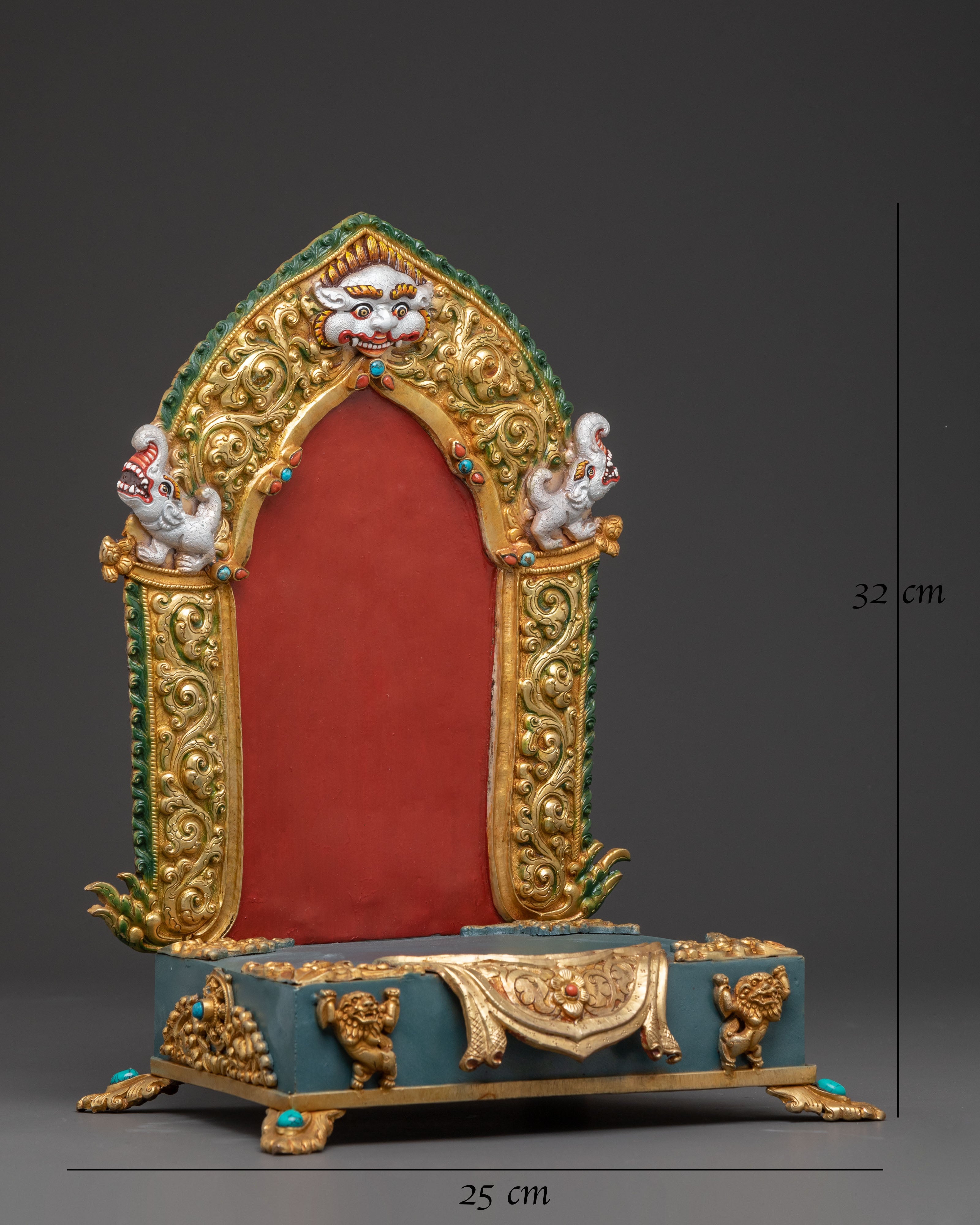 Throne: Handcrafted Copper Shrine Base