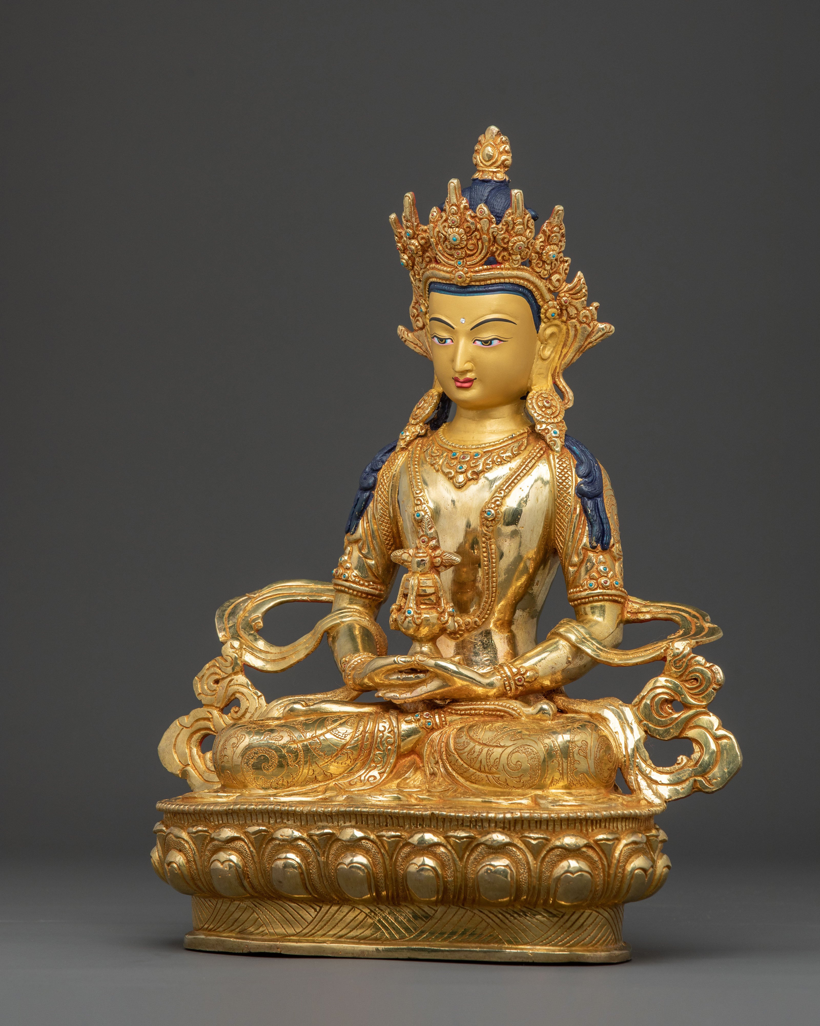 Golden Amitayus Statue | Protector of Long Life
