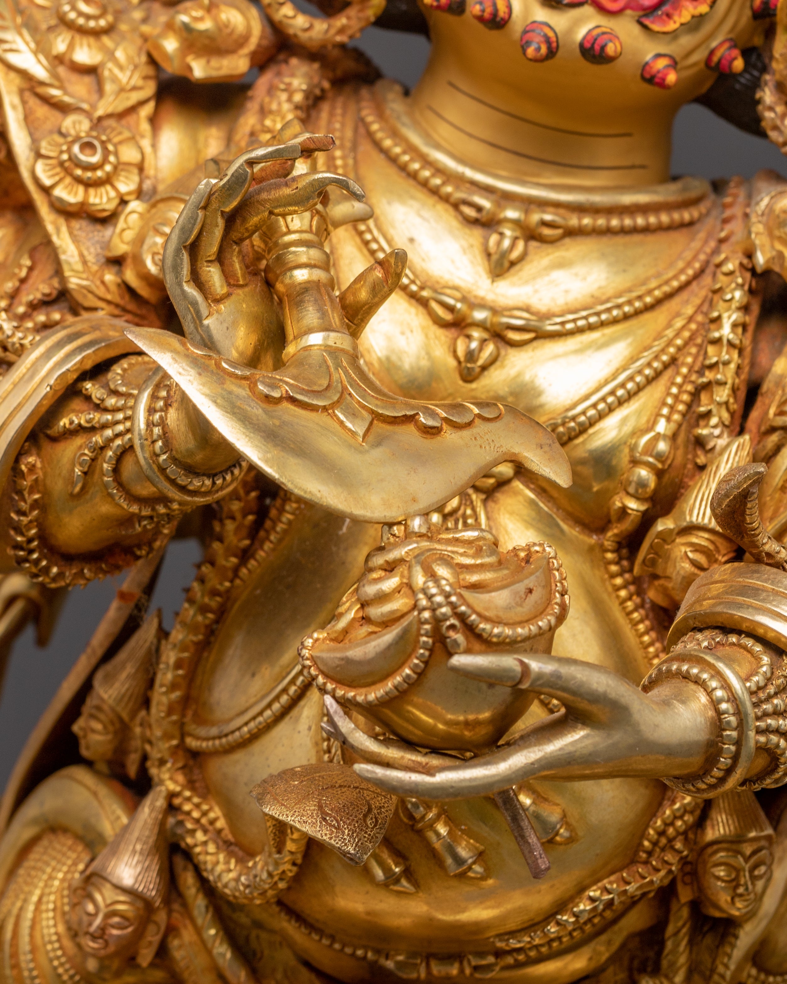 Six-Armed Mahakala Tantric Protector Statue | Tibetan Buddhist Art