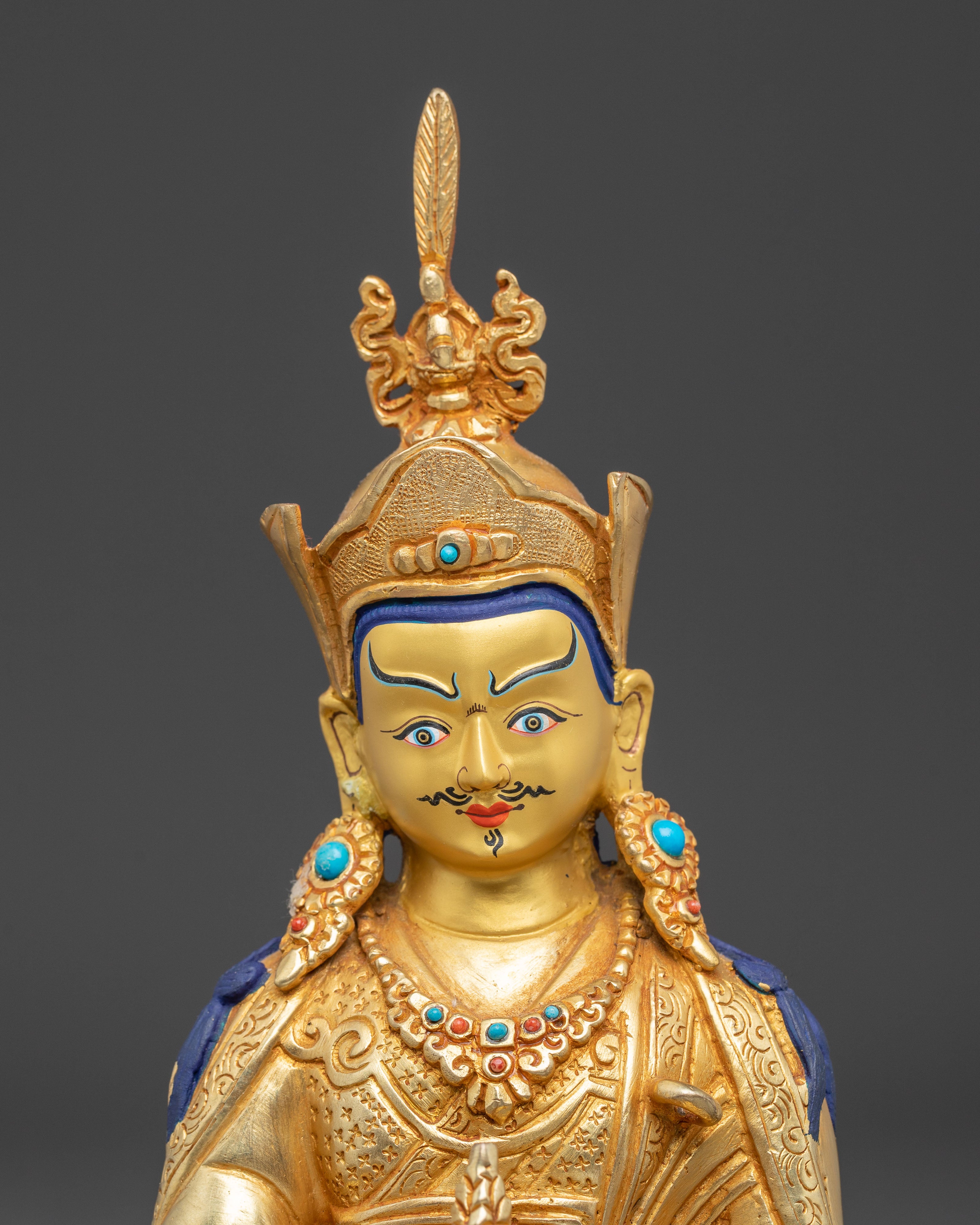 Handmade Copper Statue of Padmasambhava | Tantric Buddhist Master