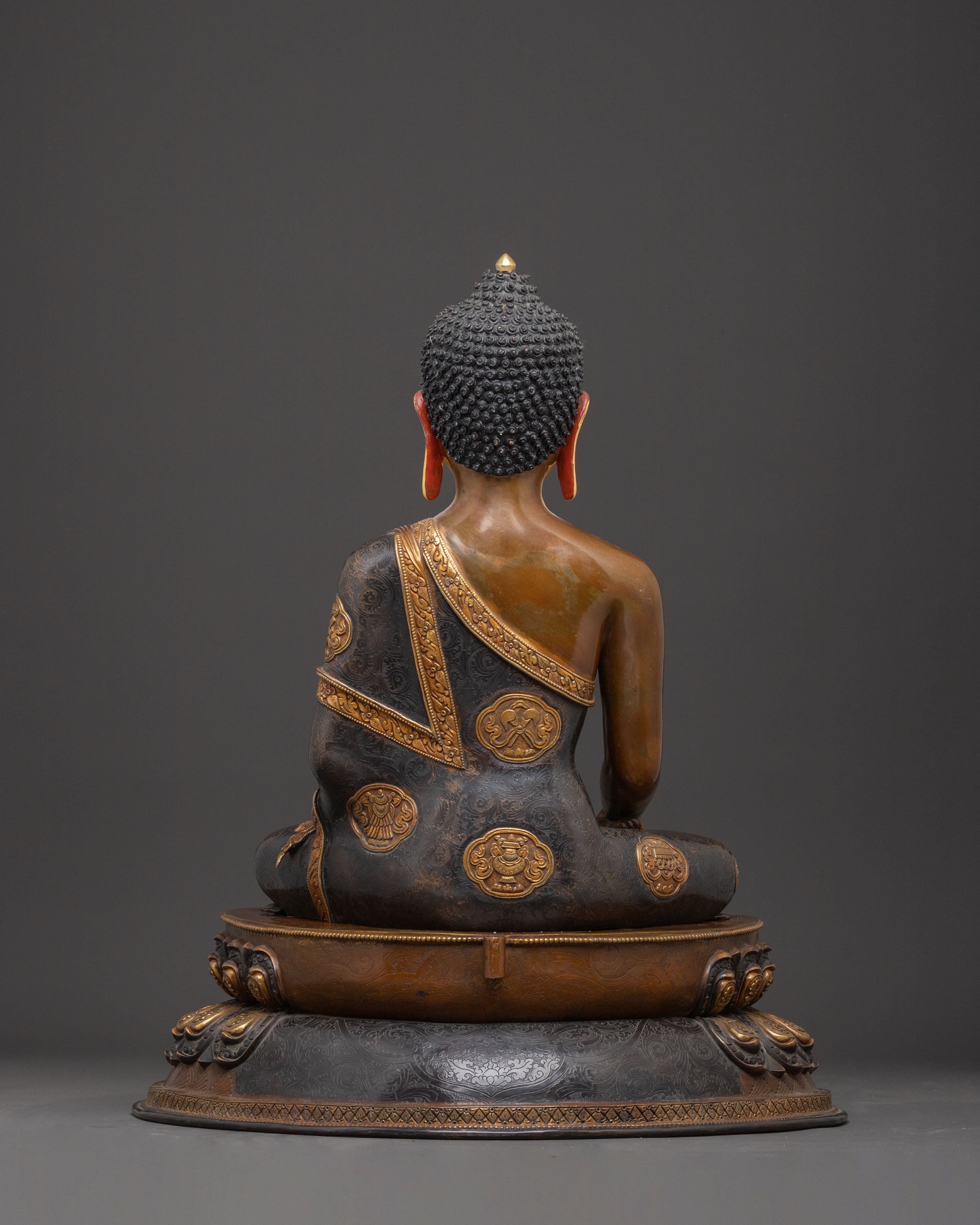 Handcrafted Copper Statue of Shakyamuni Buddha | Historical Buddha