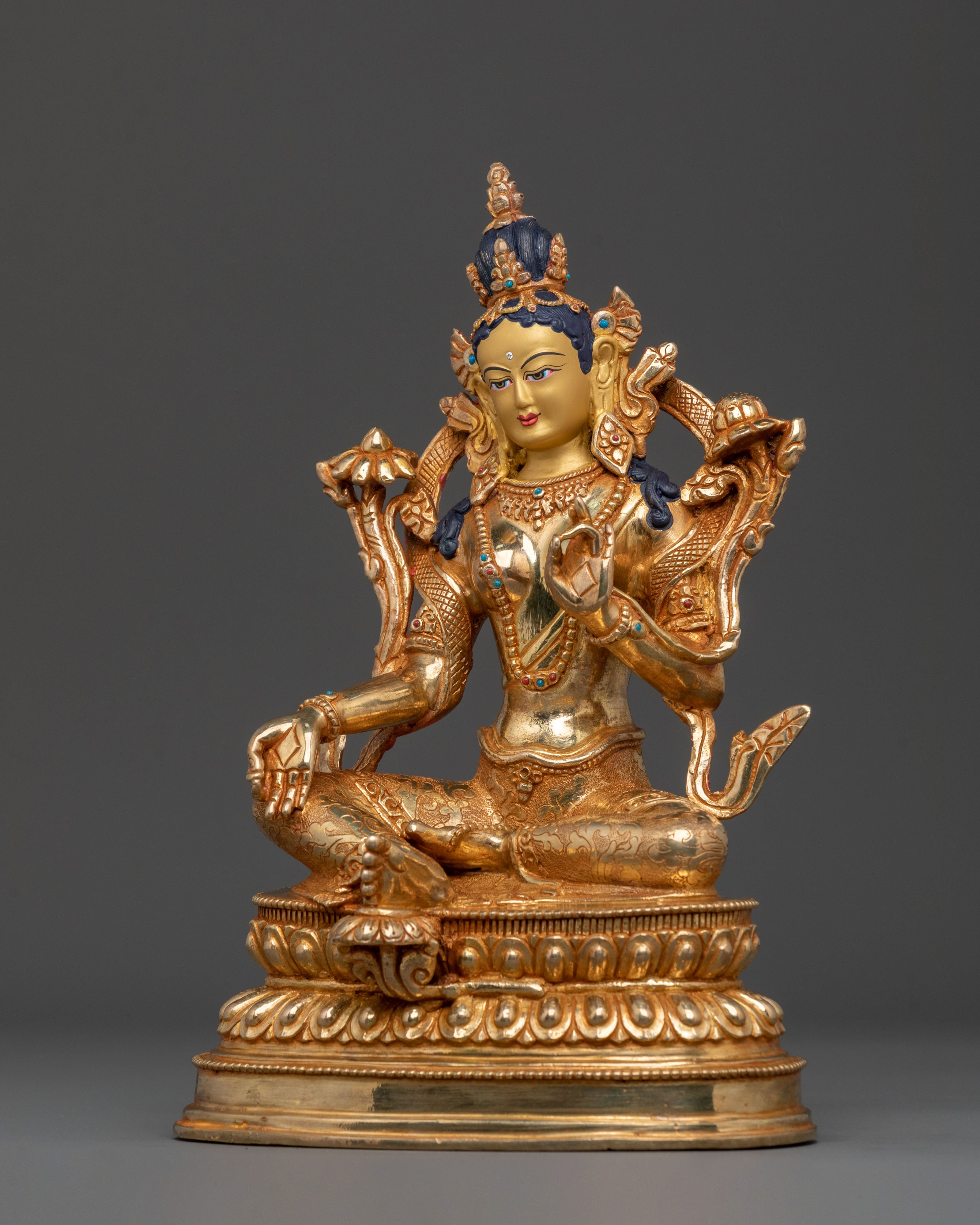 Green Tara Statue | Tibetan Goddess of Protection