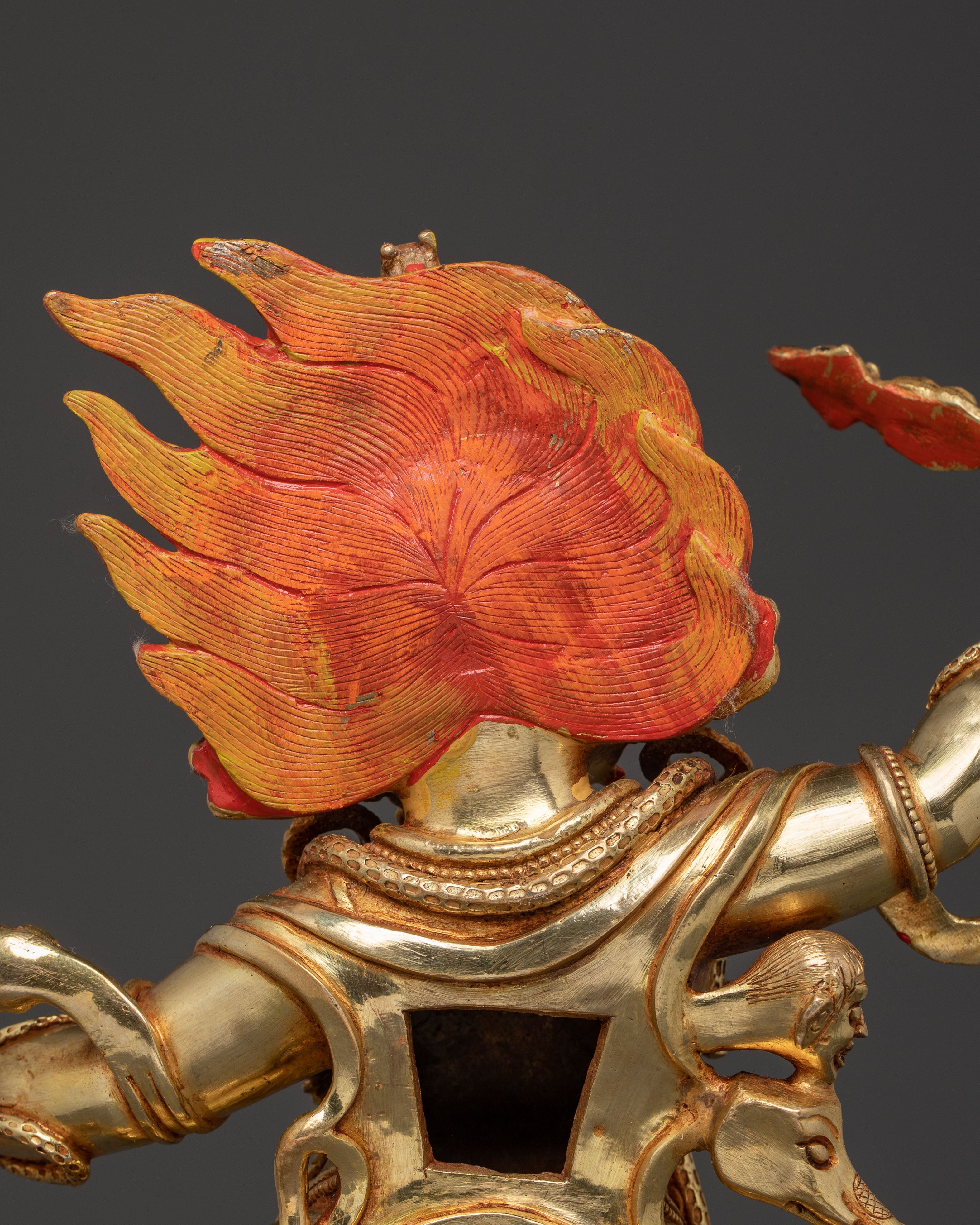 Dandapani 24K Gold Gilded Statue – A Radiant Protecor